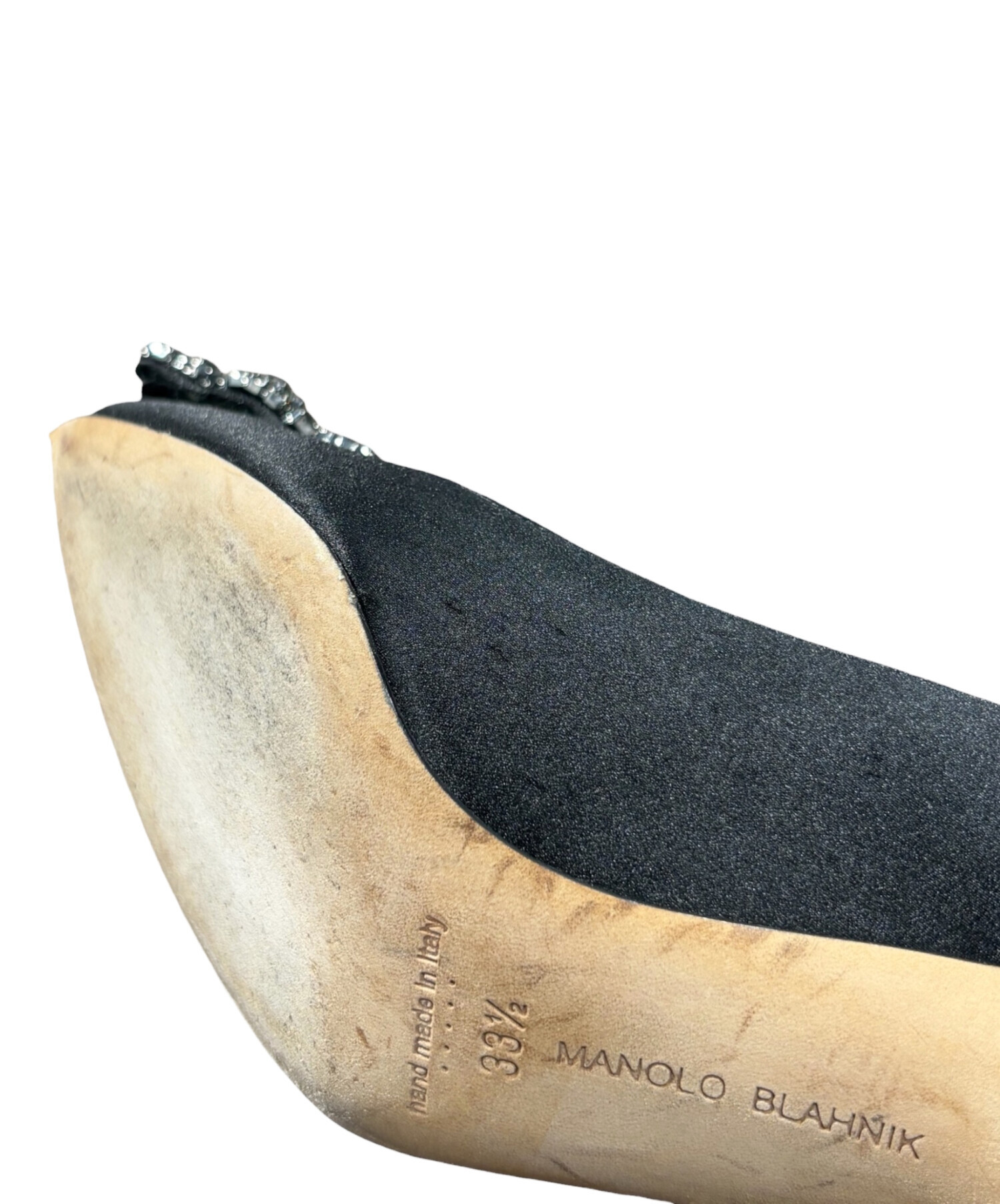 中古・古着通販】Manolo Blahnik (マノロブラニク) サテンビジュー