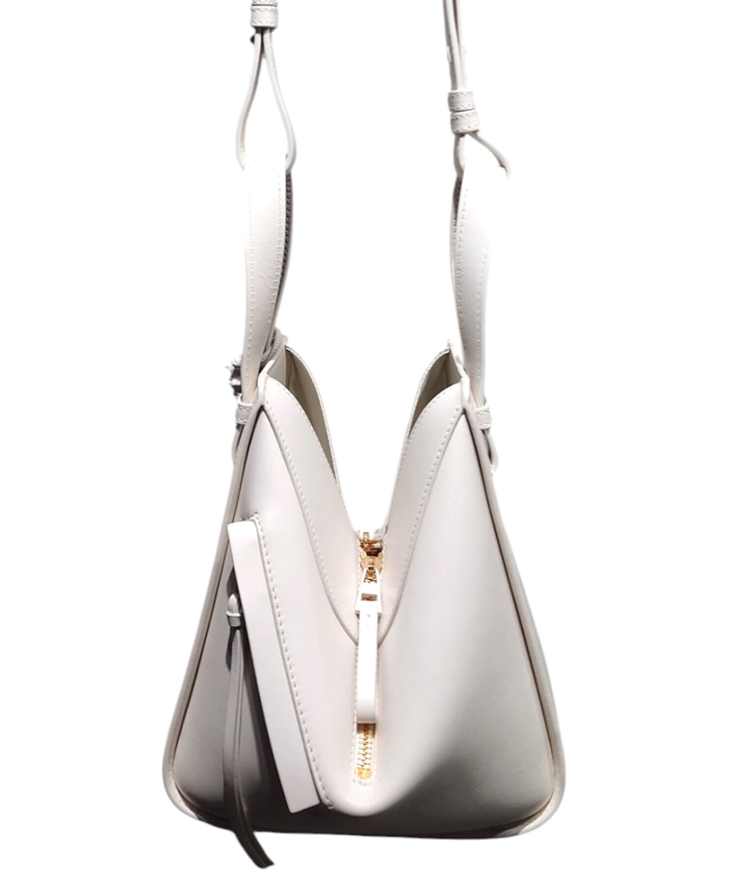 【ロエベ】ハンモックナゲット　ホワイト 中古・古着通販】LOEWE (ロエベ) ハンモックコンパクトバッグ