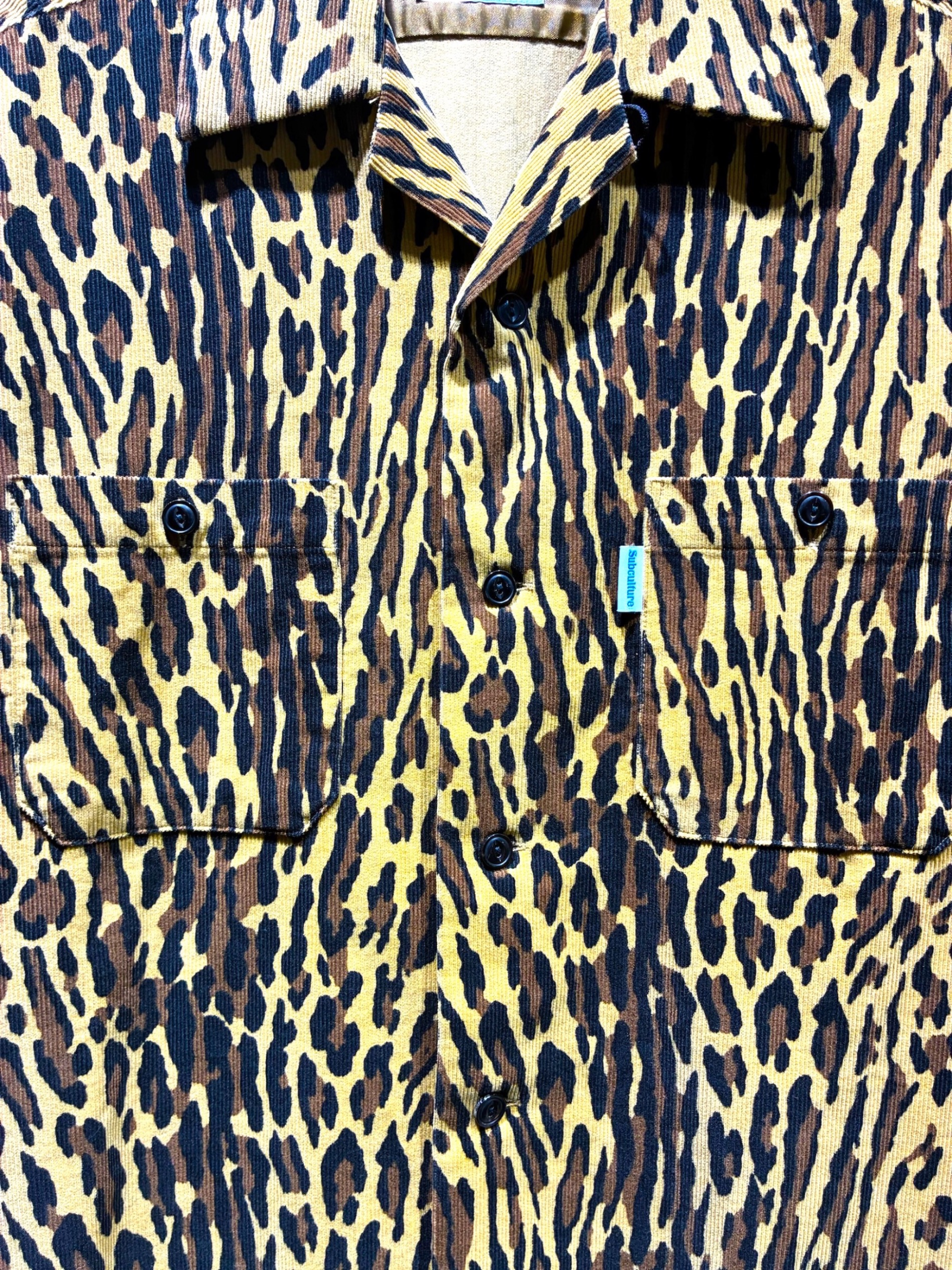 中古・古着通販】Subculture (サブカルチャー) LEOPARD CORDUROY SHIRT