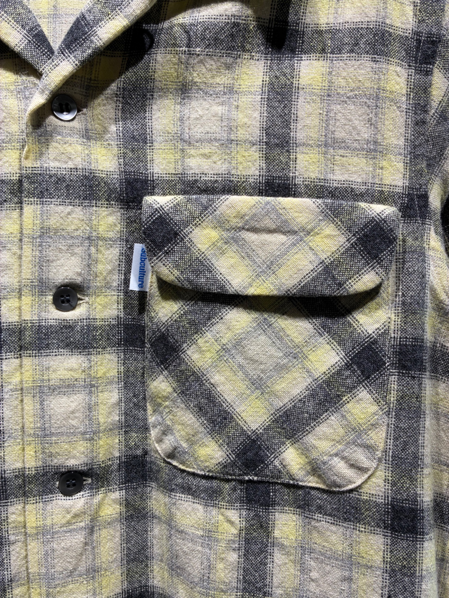 中古・古着通販】Subculture (サブカルチャー) COTTON CHECK SHIRT