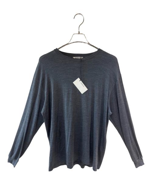 古着 AURALEE 長袖シャツ グレージュ 4 中古・古着通販】AURALEE (オーラリー) WOOL SOFT JERSEY L/S TEE/長袖