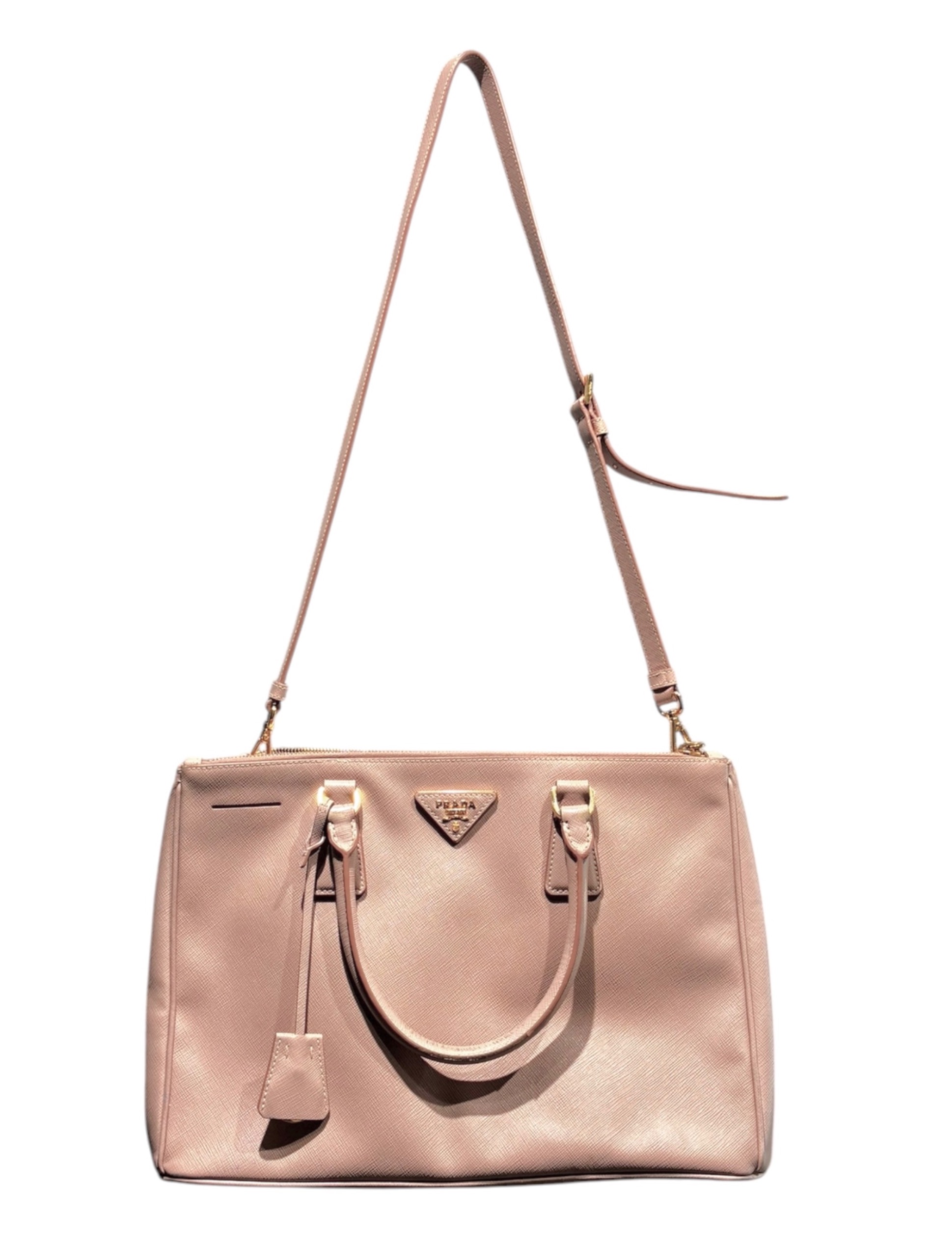 中古・古着通販】PRADA (プラダ) ガレリア/サフィアーノ/BN1801 ピンク