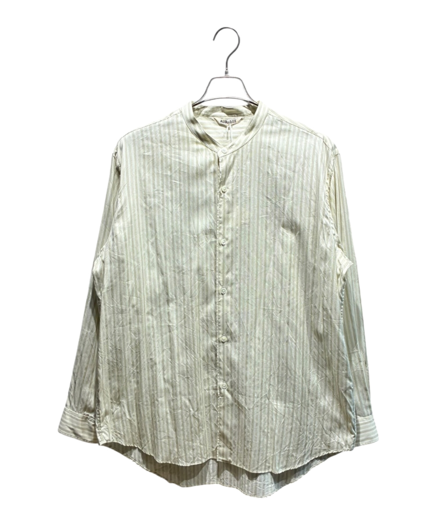 中古・古着通販】AURALEE (オーラリー) COTTON SILK STRIPE STAND 