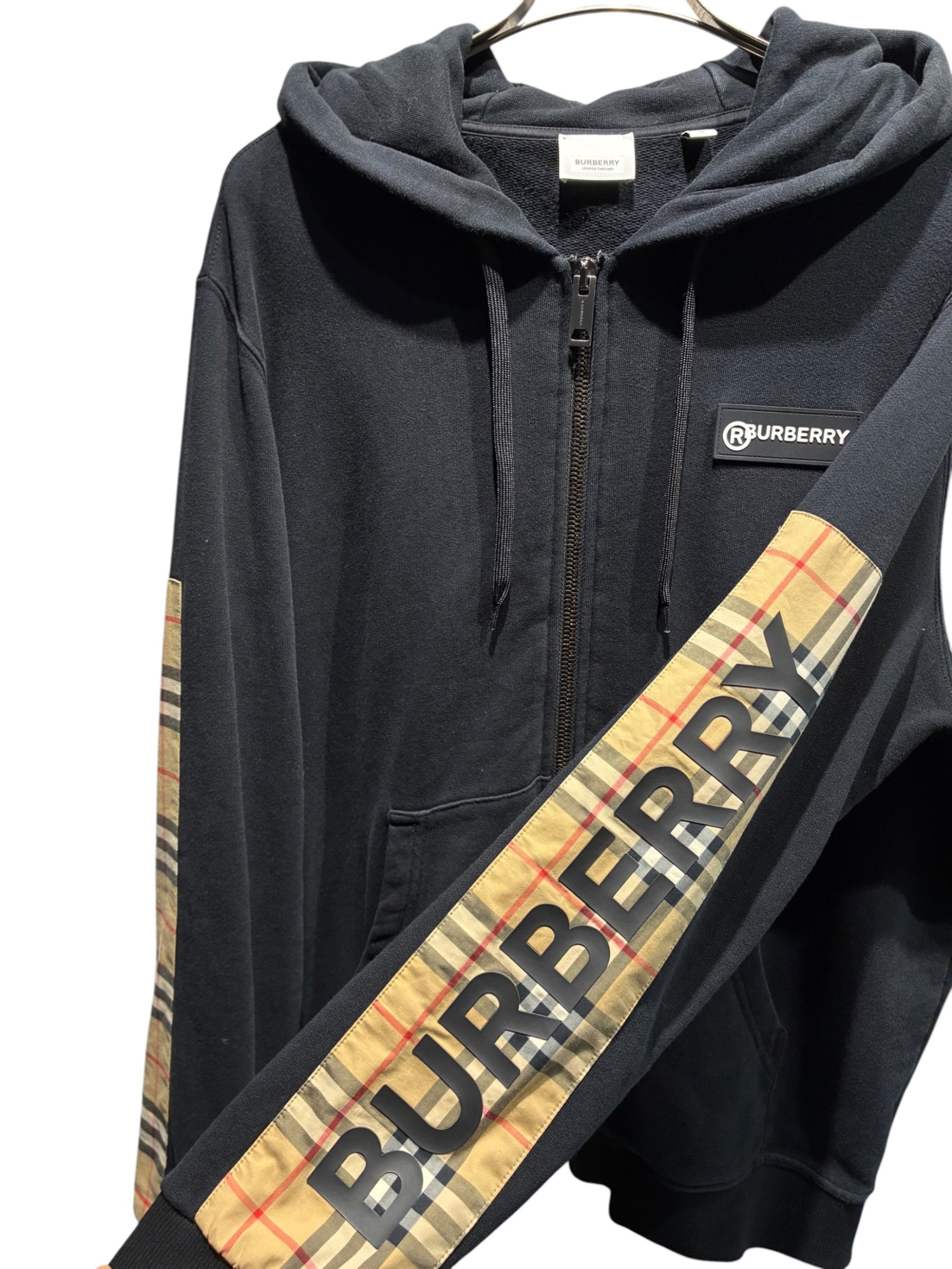 中古・古着通販】BURBERRY (バーバリー) ノバチェックスリーブジップ