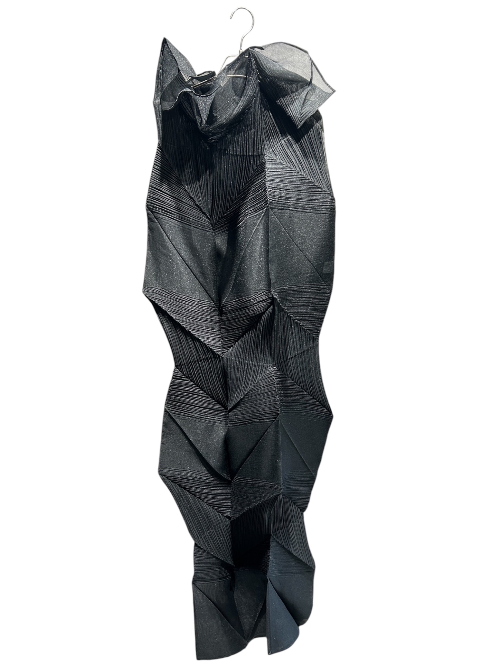 再値下げ中！ISSEY MIYAKEイッセイミヤケ/プリーツ エプロン 中古・古着通販】ISSEY MIYAKE (イッセイミヤケ) プリーツワンピース