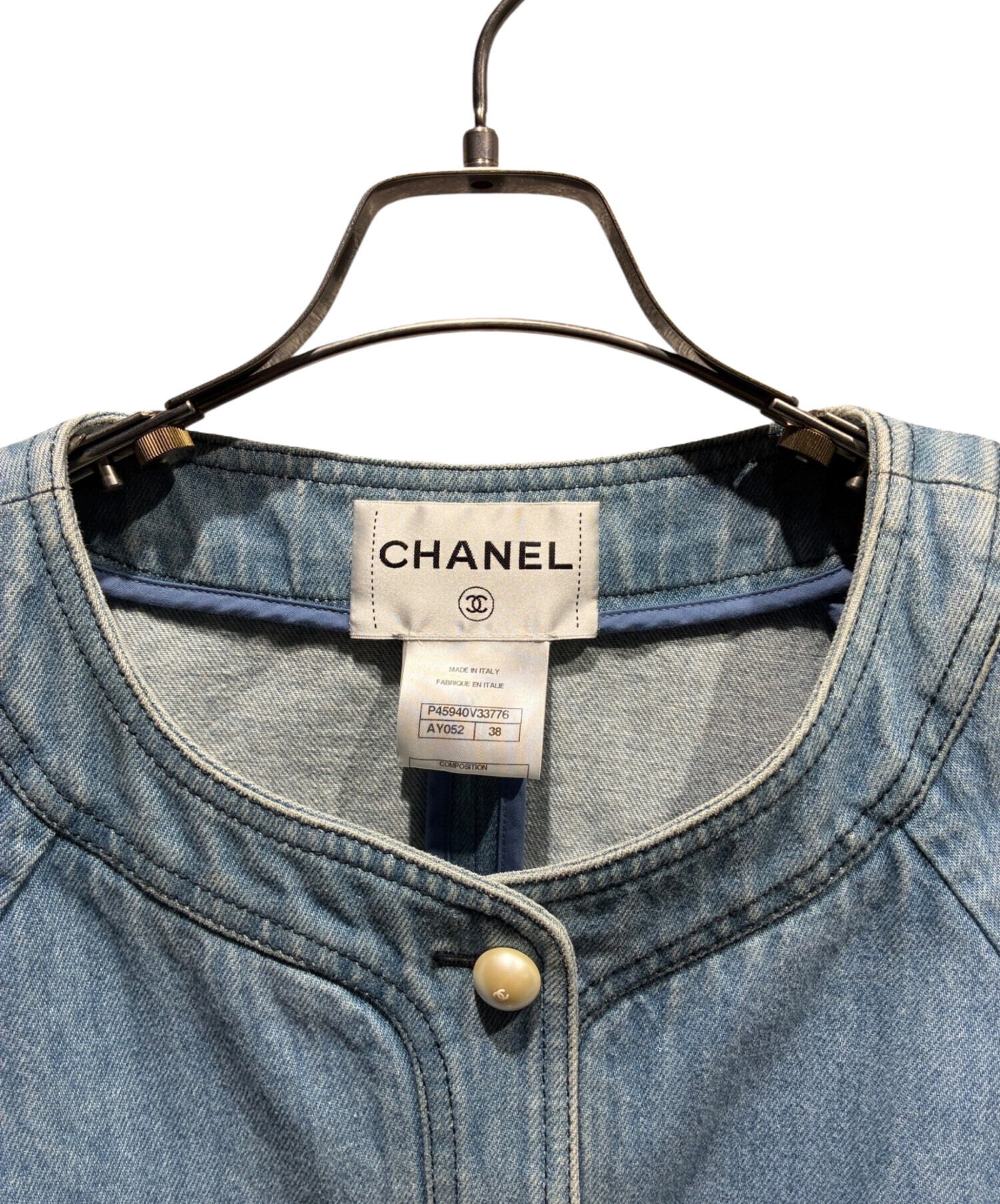 中古・古着通販】CHANEL (シャネル) ココマークデニムボレロ スカイ