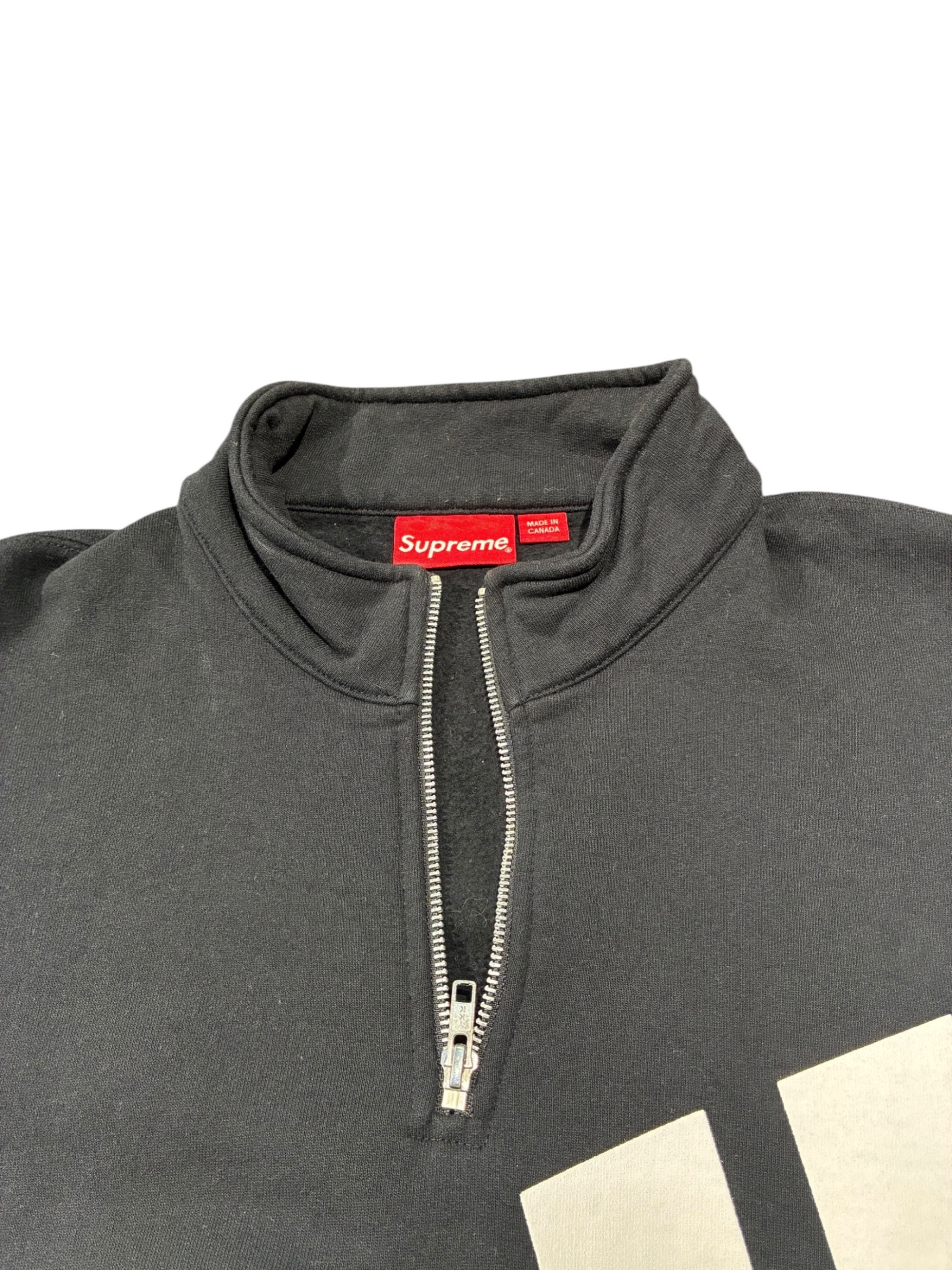 【中古】シュプリーム Supreme 2022年秋冬 Milano Half Zip Pullover コットンポリエステル 裏起毛 ハーフジップ スウェット【サイズL】【メンズ】 中古・古着通販】SUPREME (シュプリーム) Half Zip Pullover ブラック