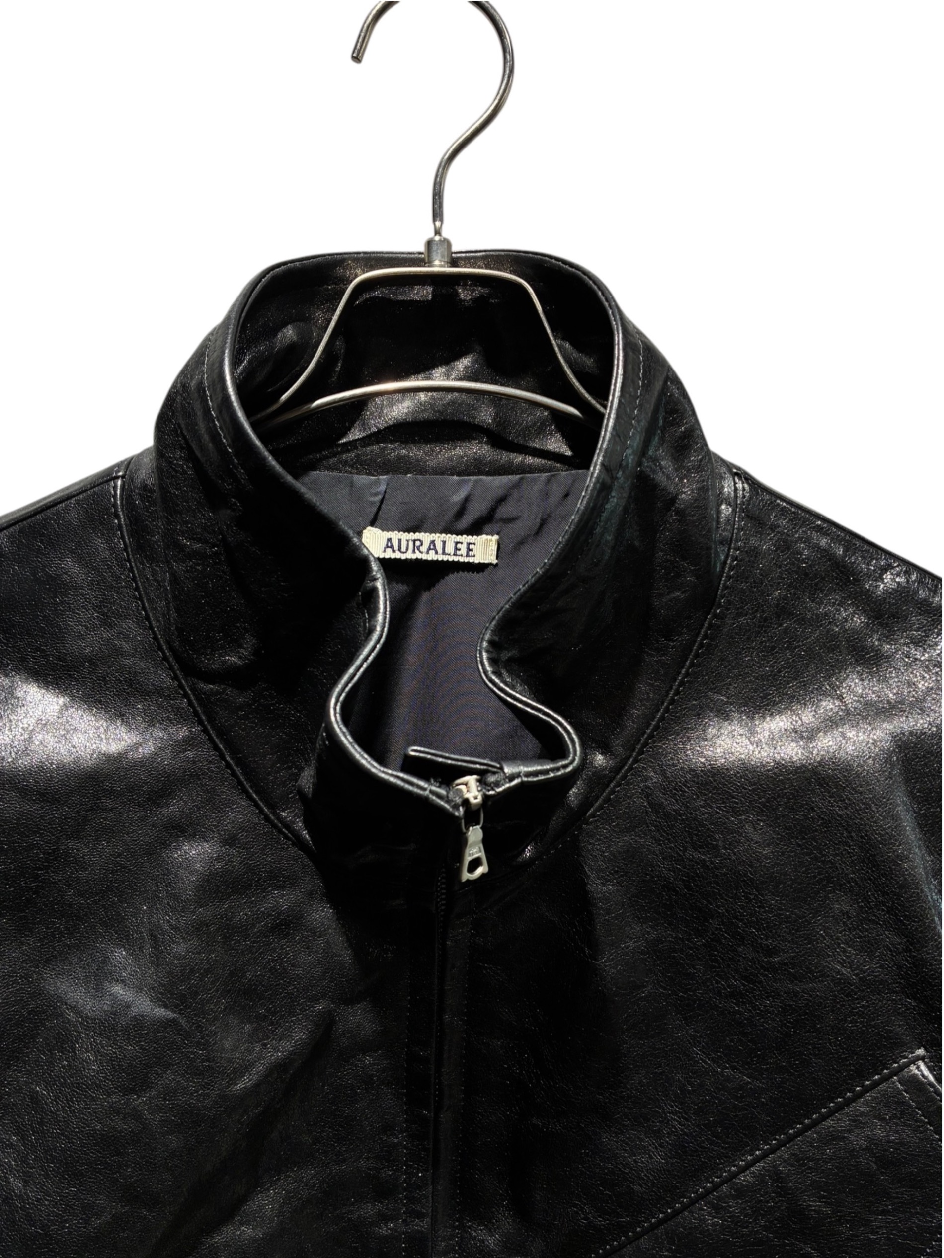 中古・古着通販】AURALEE (オーラリー) LAMB LEATHER ZIP BLOUSON