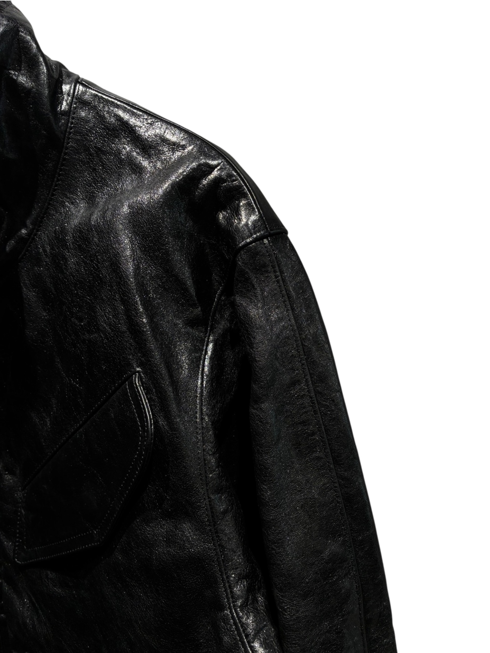 【4日まで限定価格】【新品・未使用】lambleather middleglob 中古・古着通販】AURALEE (オーラリー) LAMB LEATHER ZIP BLOUSON