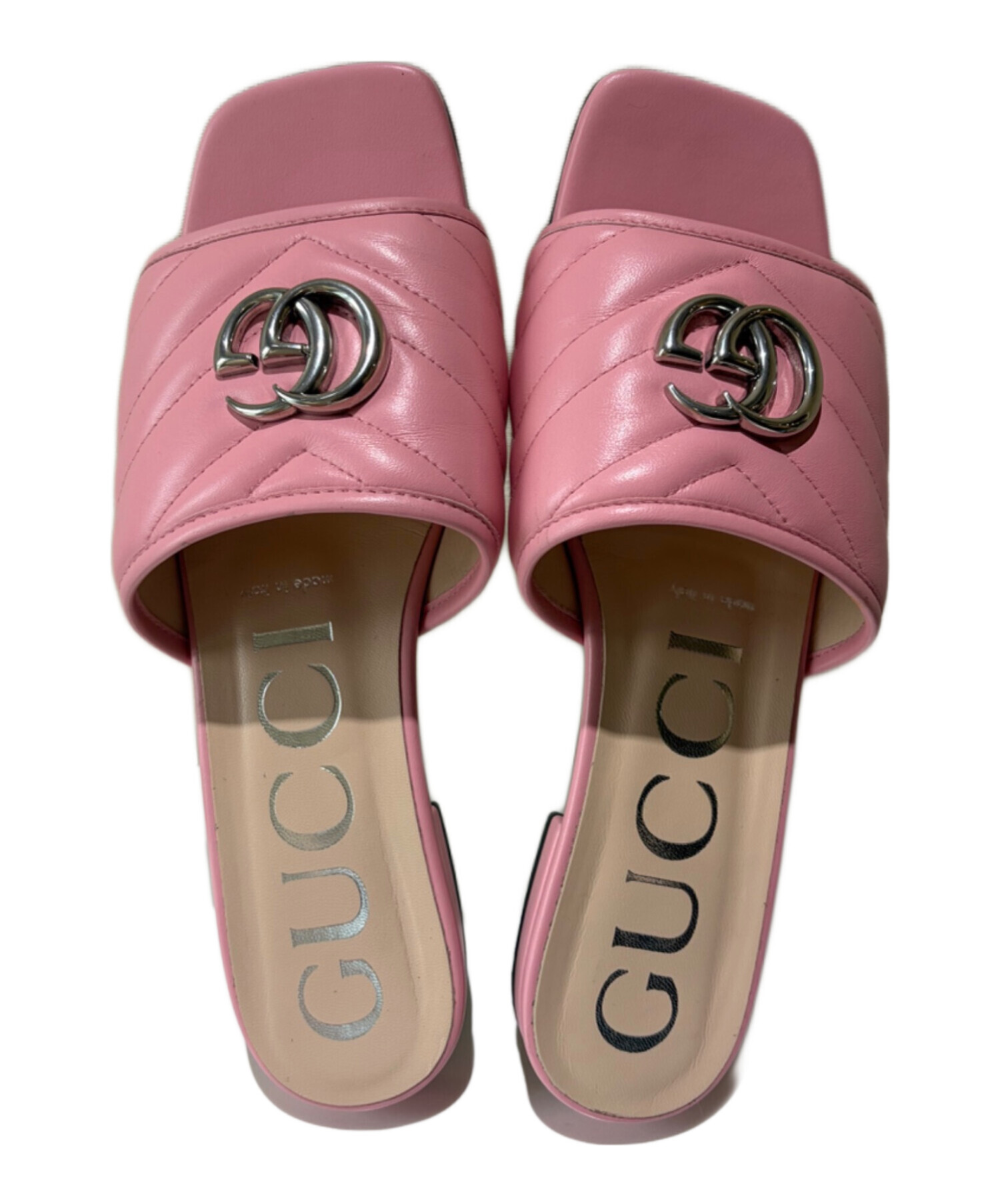 中古・古着通販】GUCCI (グッチ) GUCCI GGマーモント スライドサンダル