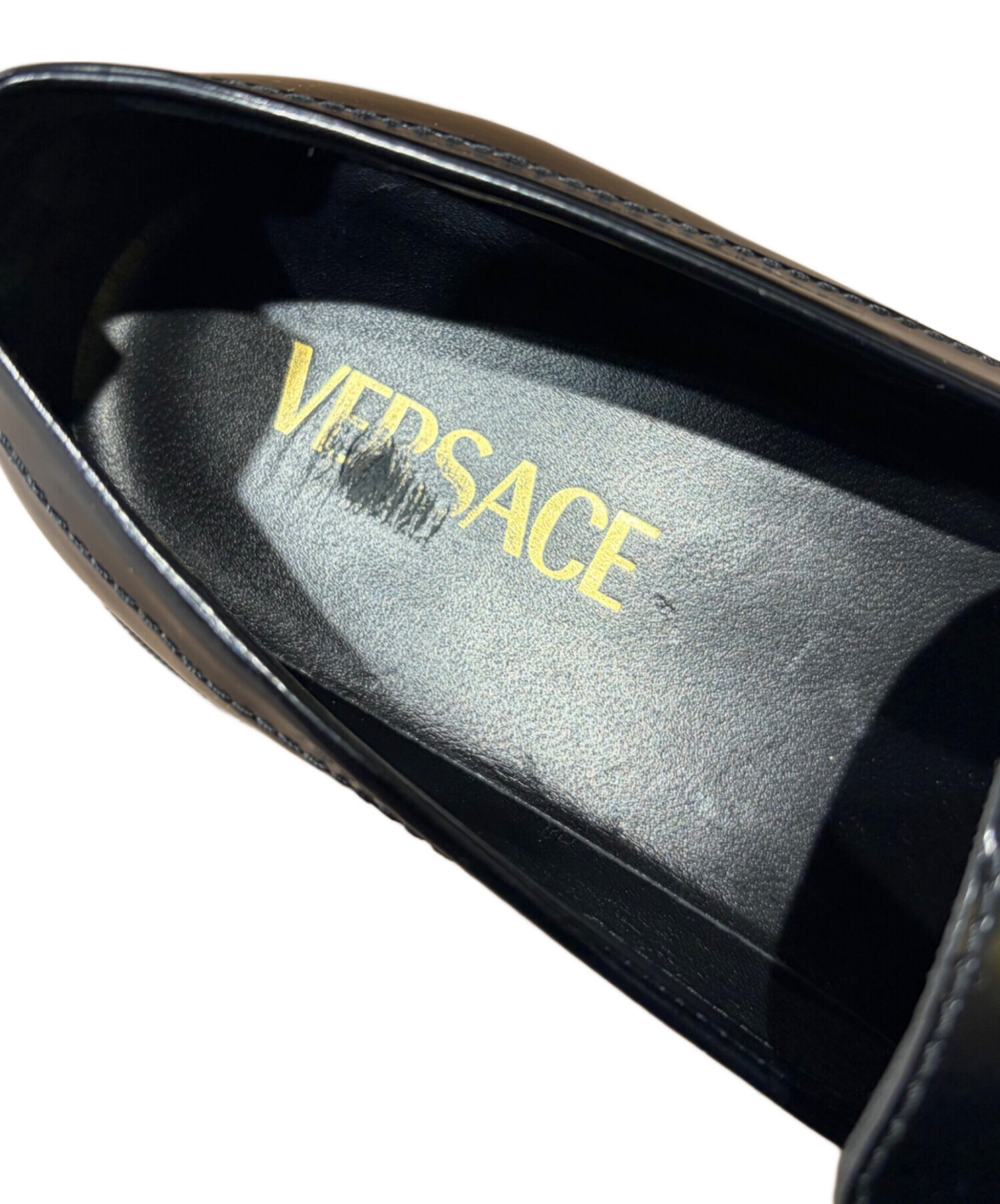中古・古着通販】VERSACE (ヴェルサーチ) メデューサ 厚底レザー