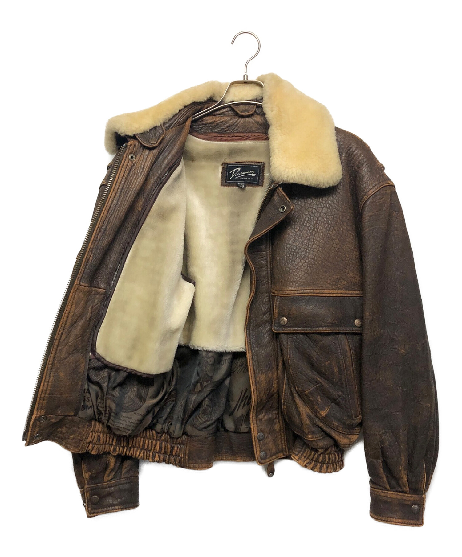 中古・古着通販】INDIAN (インディアン) レザージャケット ブラウン 