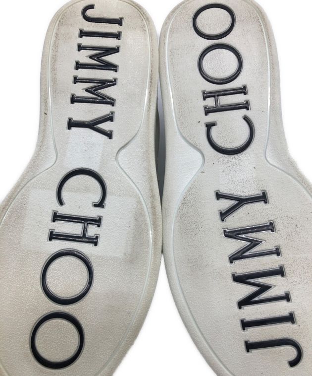 JIMMY CHOO ホワイトスタービジュースリッポン サイズ38(24cm