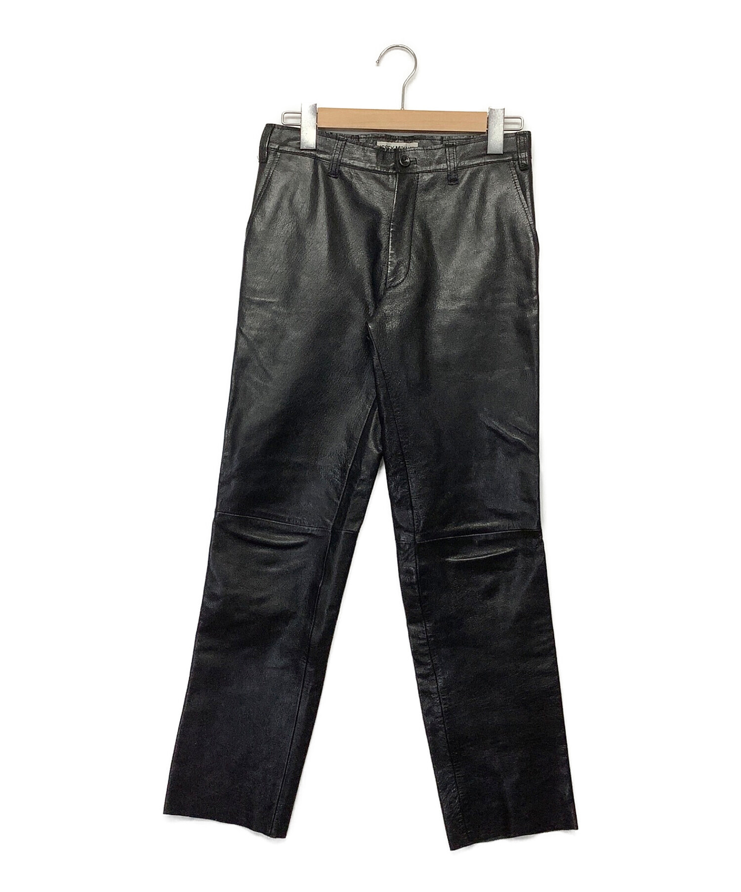 中古・古着通販】ISSEY MIYAKE (イッセイミヤケ) レザーパンツ 