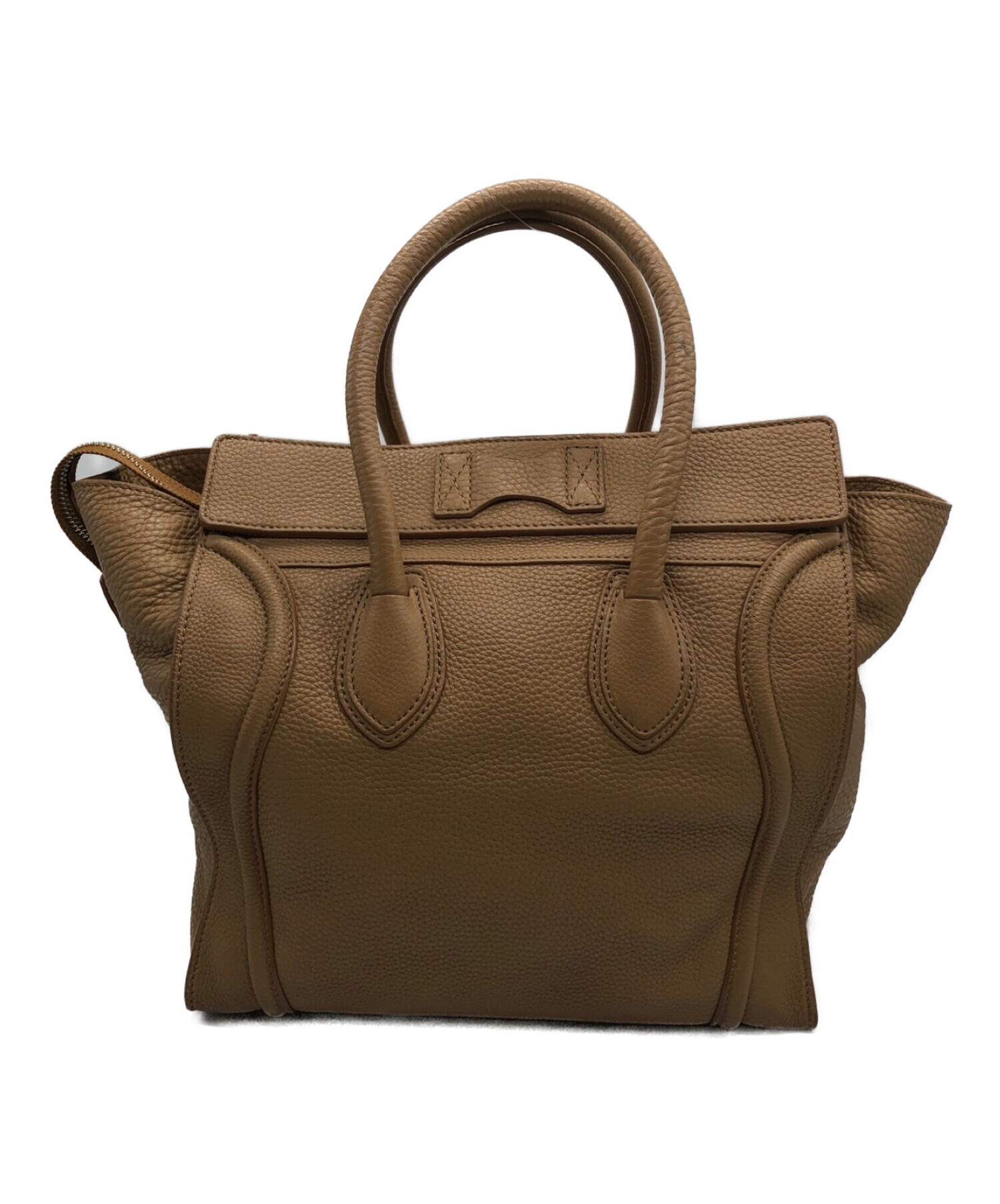 セリーヌ ラゲージミニ 目だた キャメル celine