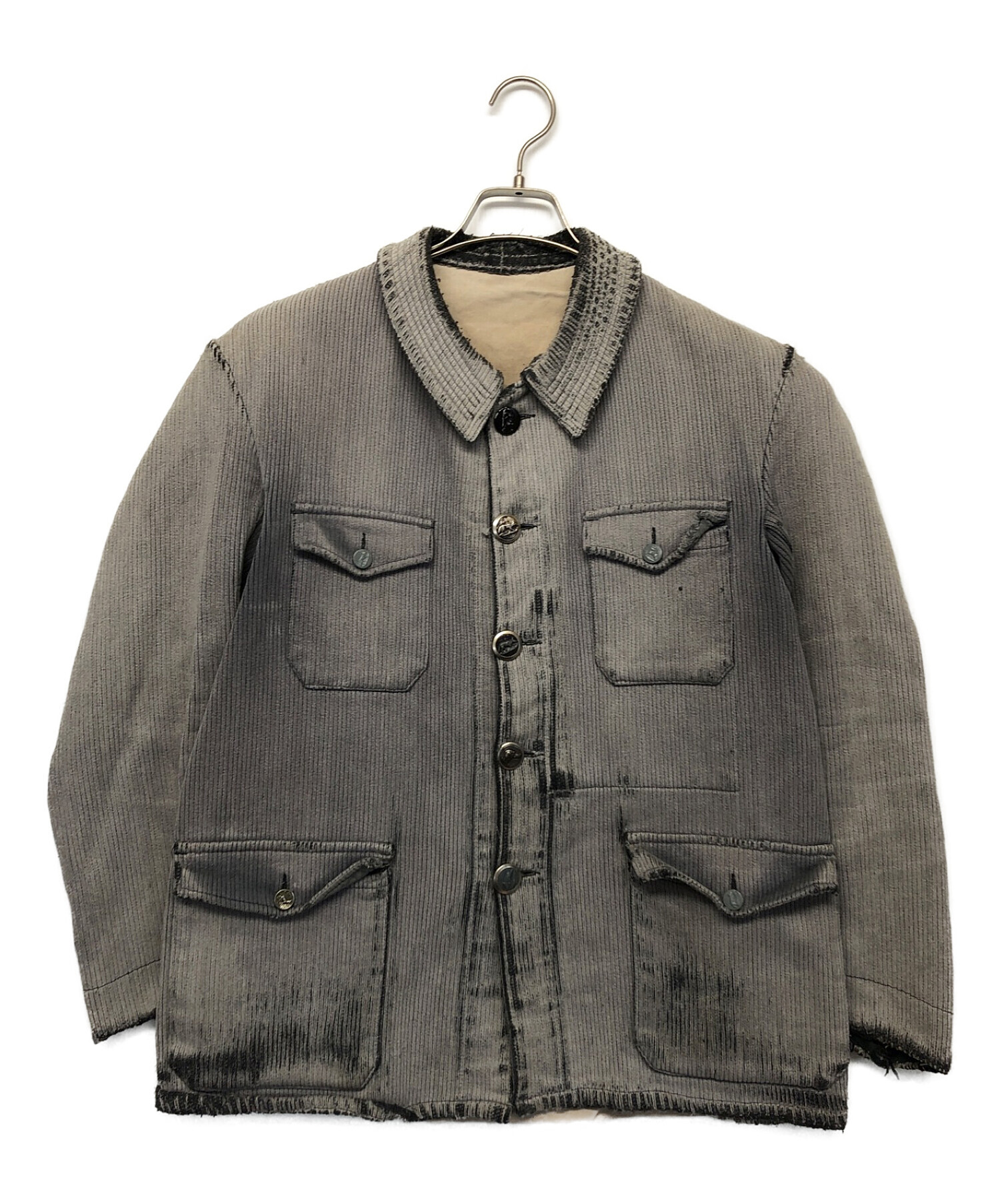 1940s ダミアン コーデュロイ フレンチ ハンティングジャケット フランス 1940s ダミアン コーデュロイ フレンチ ハンティングジャケット