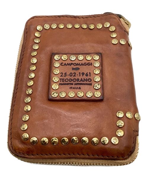 新品未使用】 CAMPOMAGGI カンポマッジ 辛い 長財布 ダークブラウン