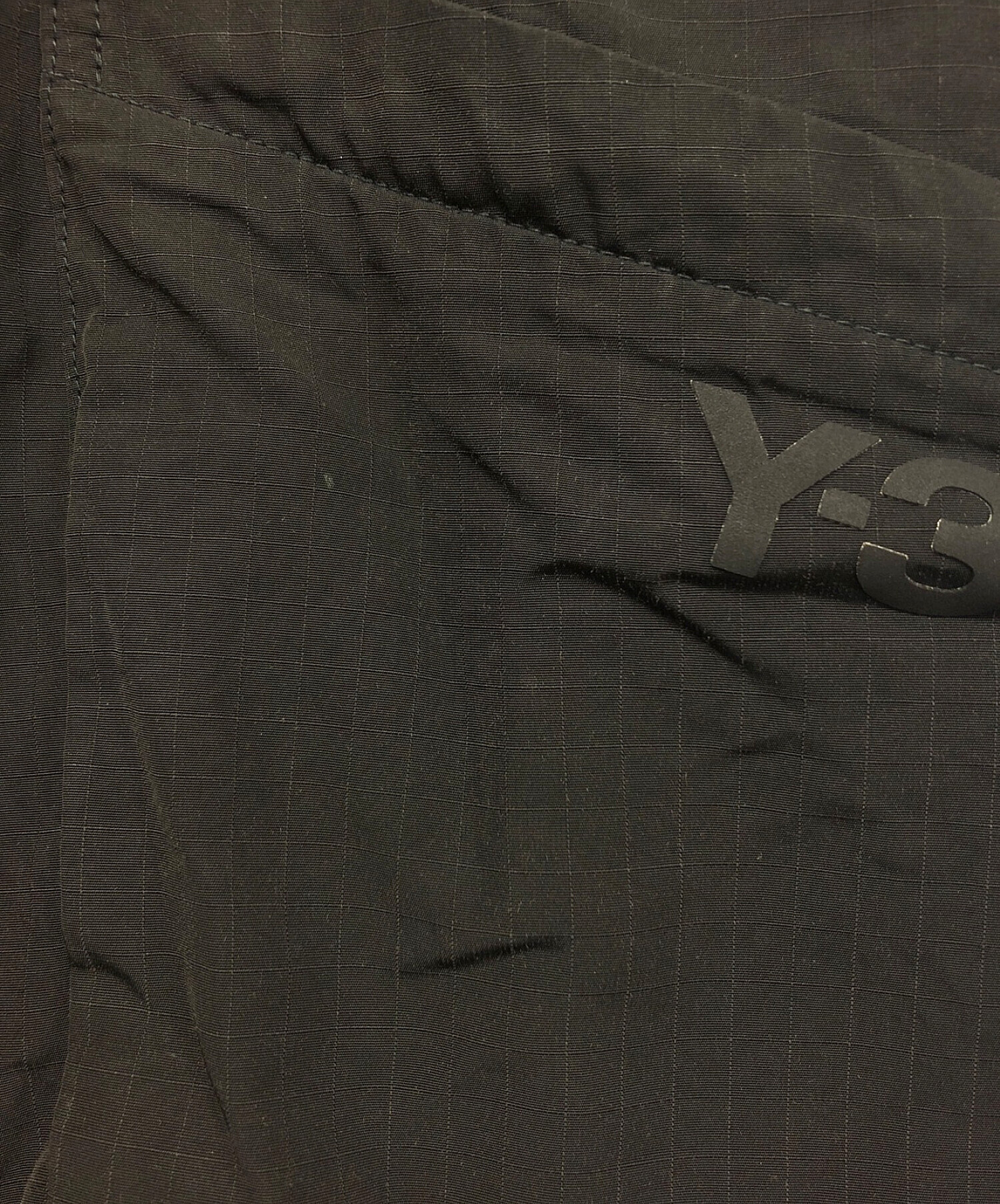adidas (アディダス) Y-3 (ワイスリー) リップストップリブカーゴパンツ ブラック サイズ:L