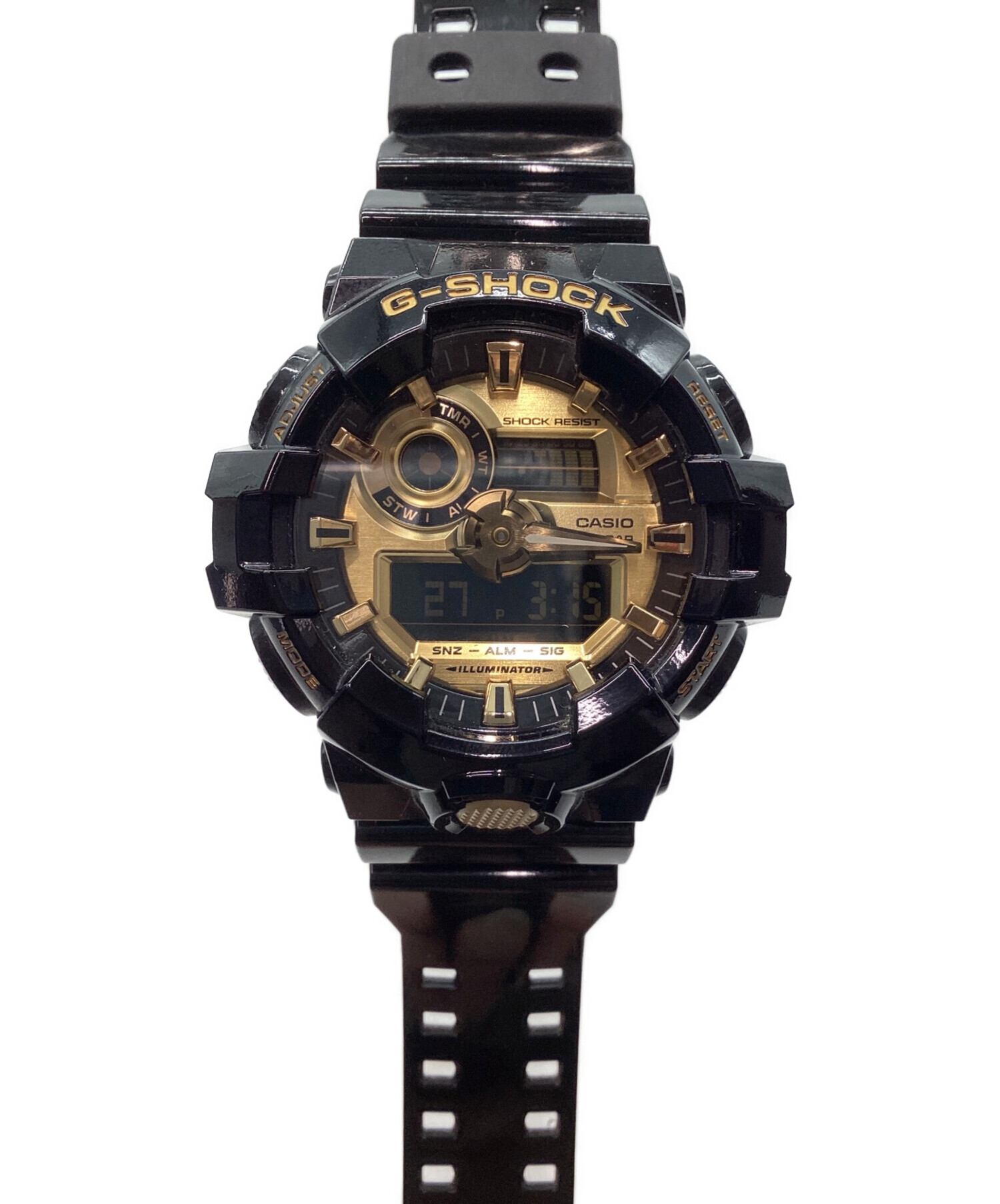 CASIO◇クォーツ腕時計・G-SHOCK/デジアナ/BLK