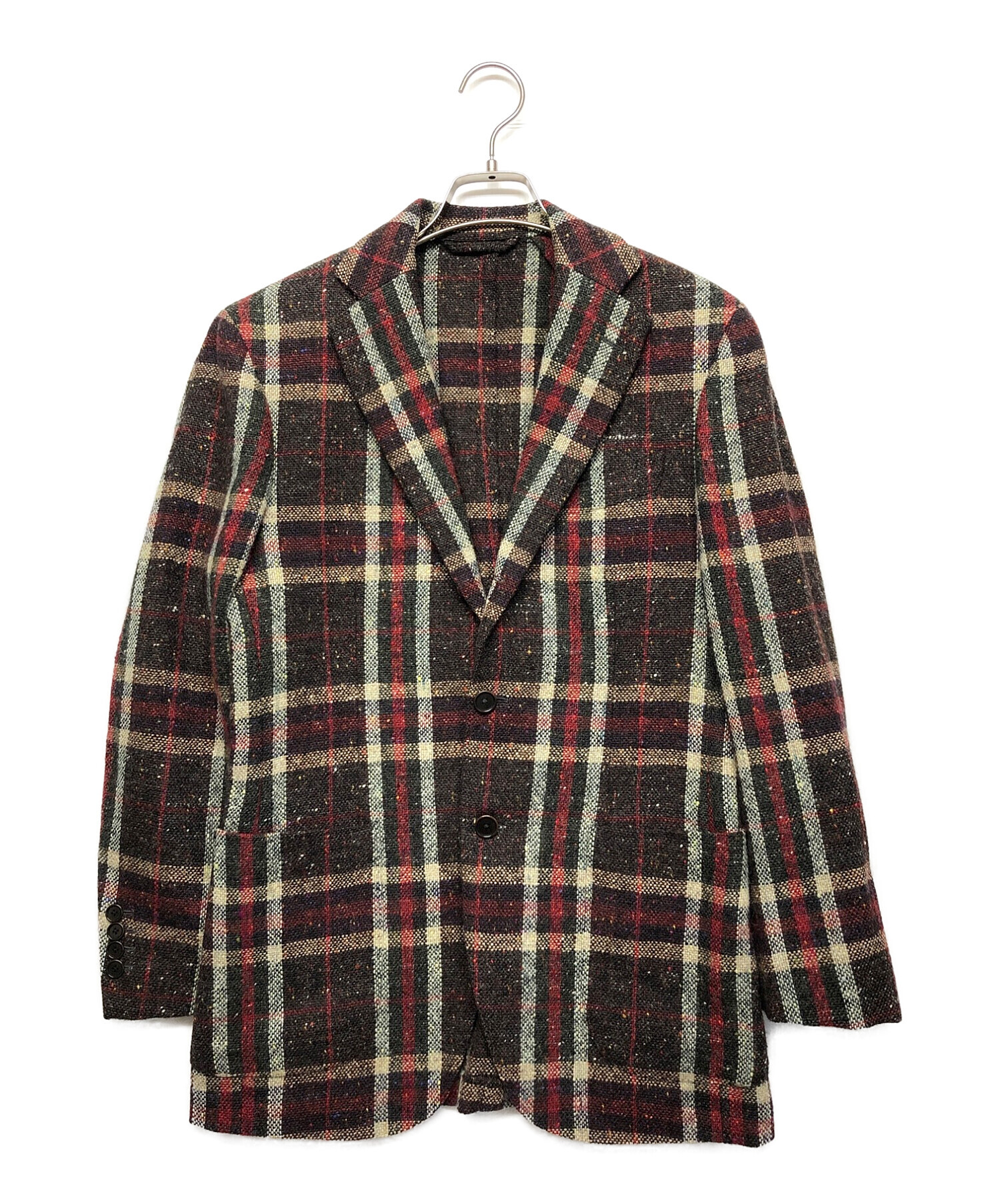 中古・古着通販】BEAMS F (ビームスエフ) 3ボタンチェックジャケット 