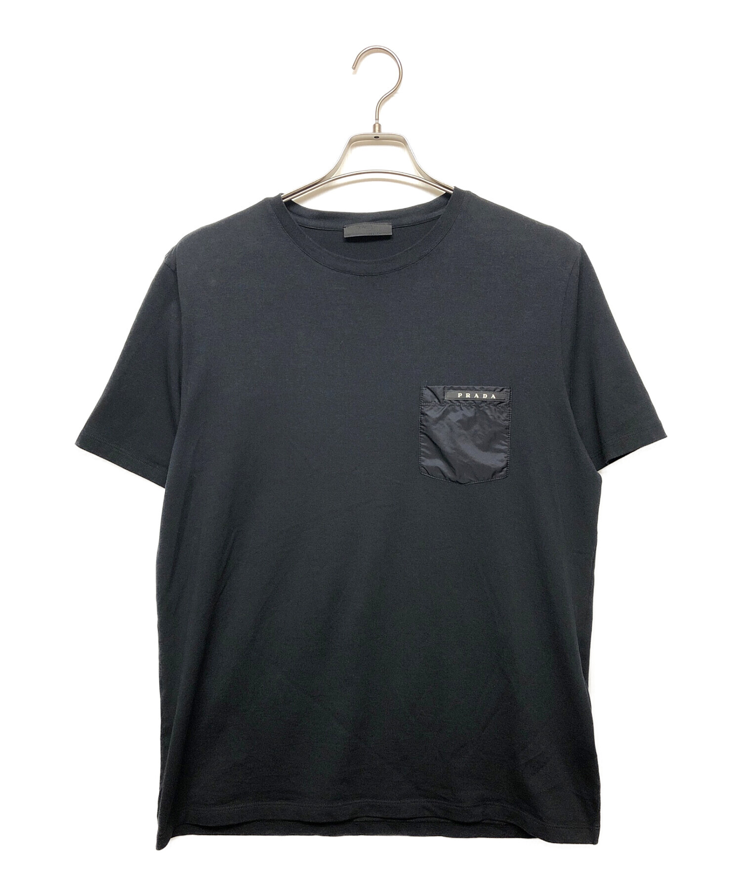PRADA (プラダ) ポケットTシャツ ブラック サイズ:XL