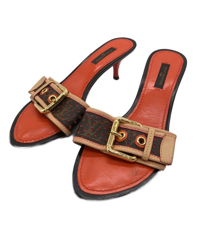 中古・古着通販】LOUIS VUITTON (ルイ ヴィトン) ミュール オレンジ 