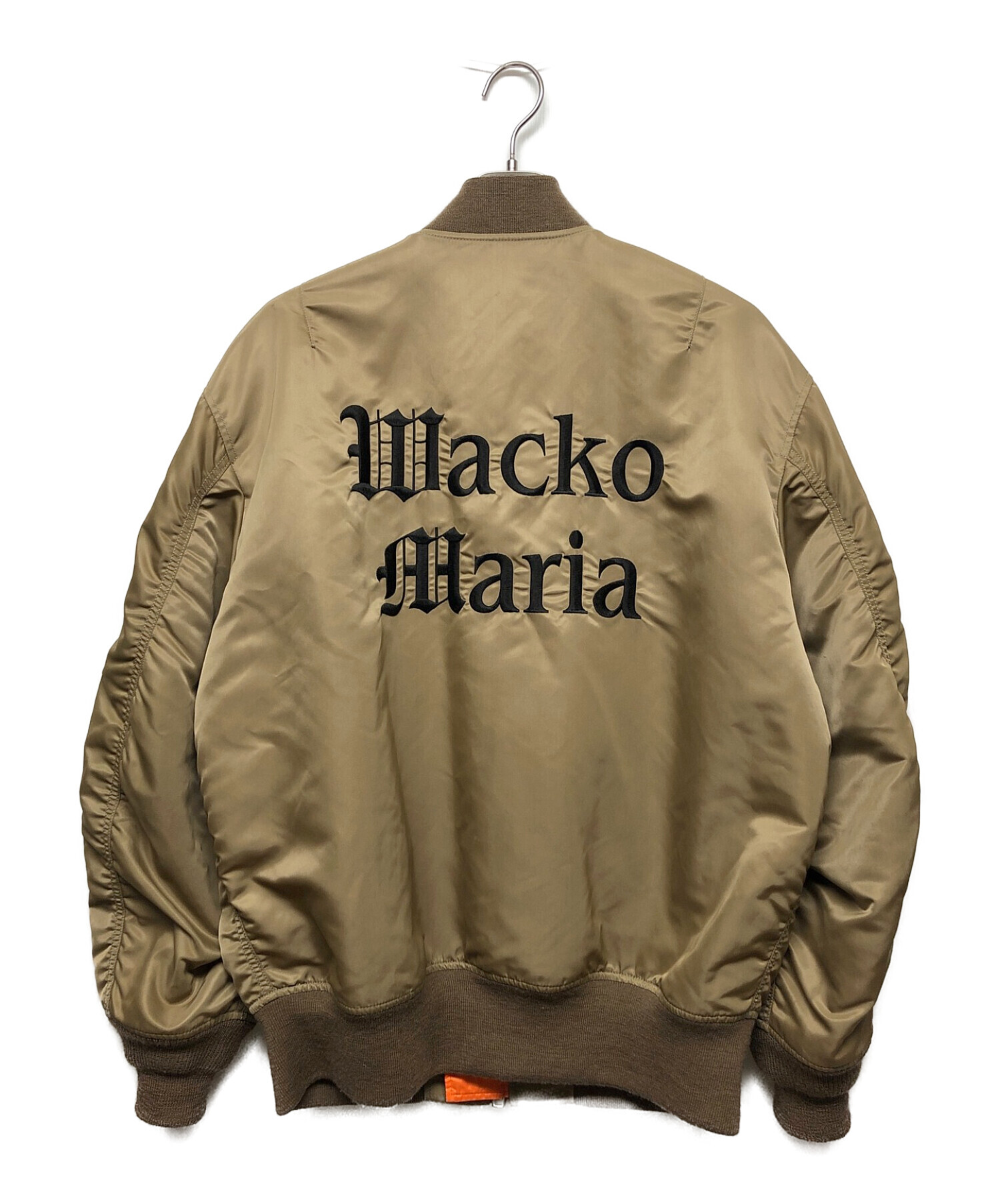 WACKO MARIA (ワコマリア) MA-1 FLIGHT JACKET (TYPE-2) ベージュ サイズ:L