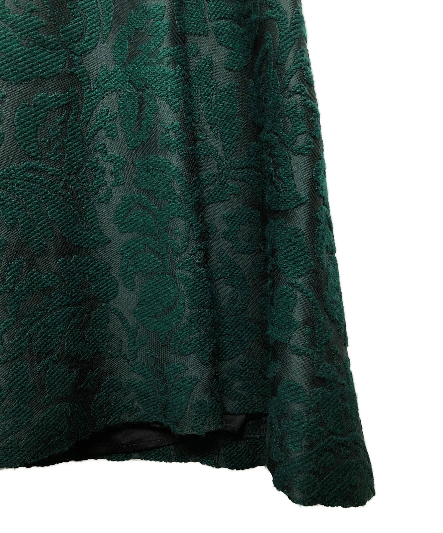 中古・古着通販】EBURE (エブール) ツイードスカート グリーン サイズ  