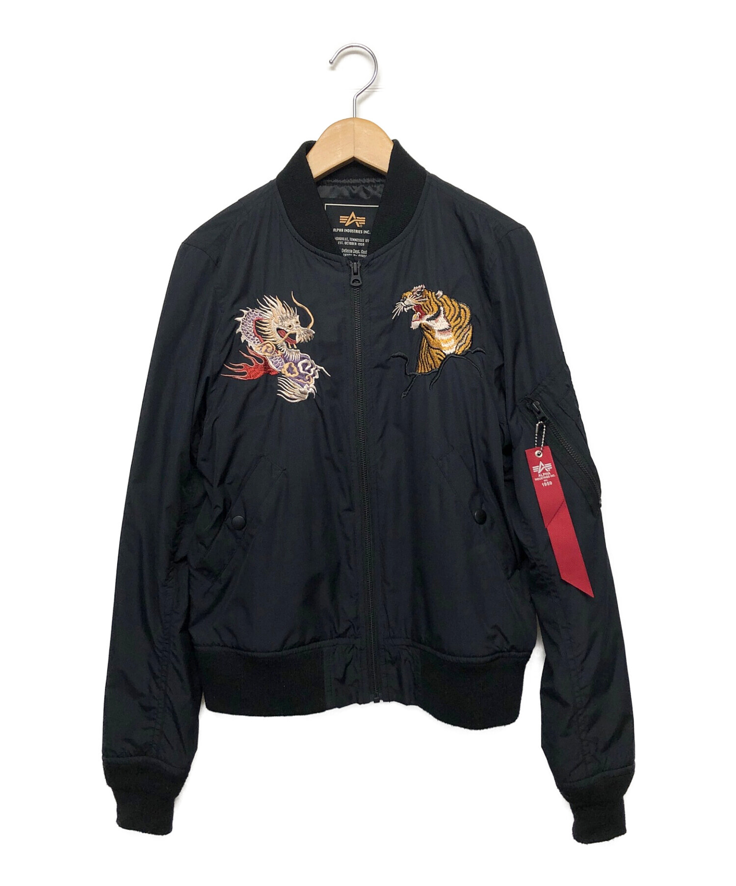 中古・古着通販】ALPHA (アルファ) スカジャン ブラック サイズ:M 