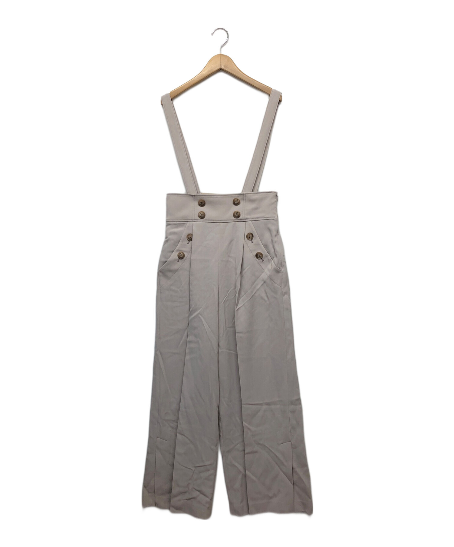 中古・古着通販】JILL STUART (ジルスチュアート) サロペット グレー 