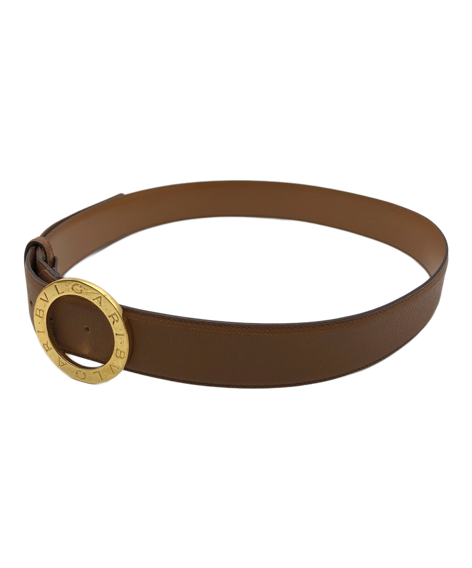 中古・古着通販】BVLGARI (ブルガリ) レザーベルト ブラウン｜ブランド 