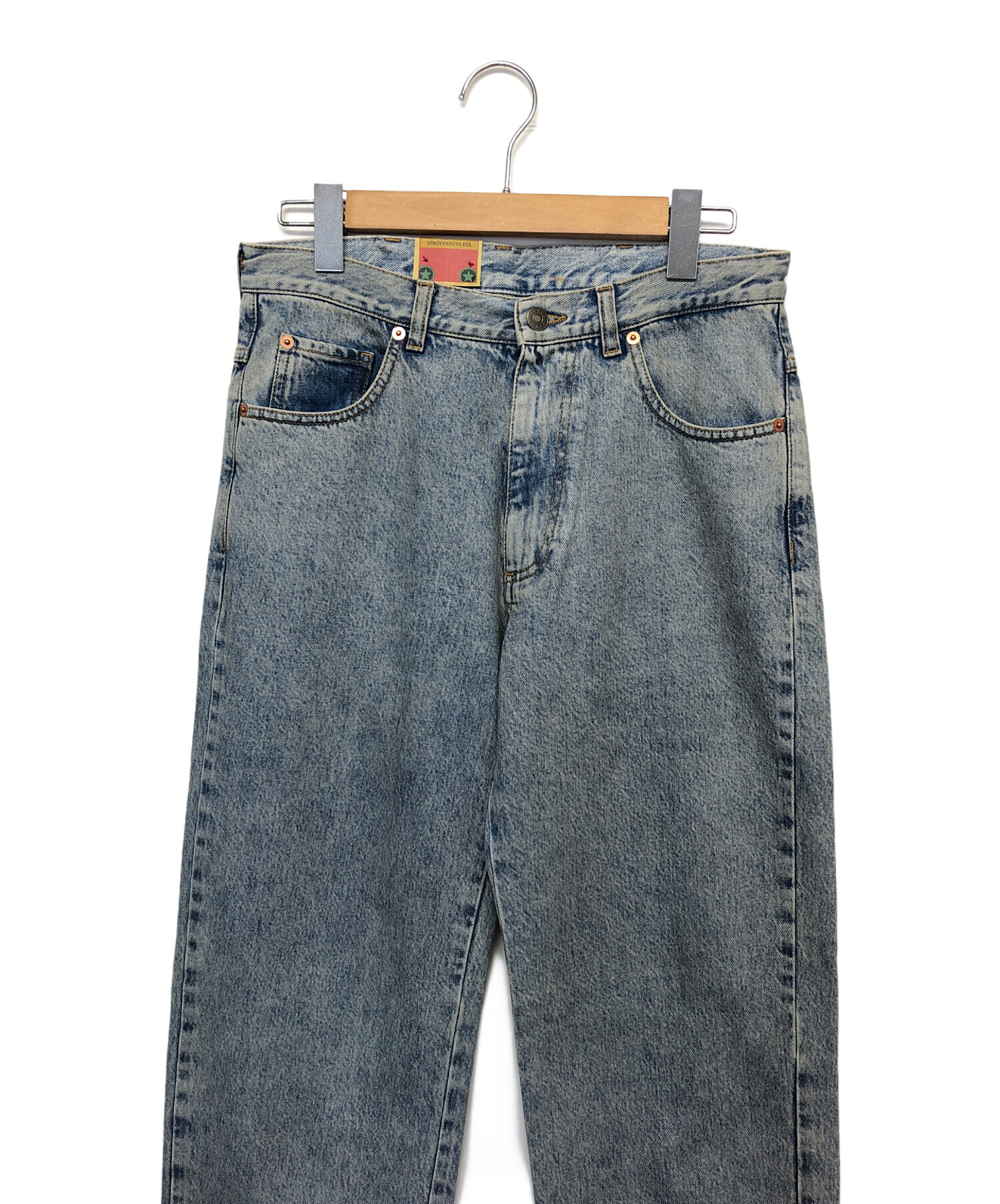 中古・古着通販】GUCCI (グッチ) デニムパンツ インディゴ サイズ:81cm  