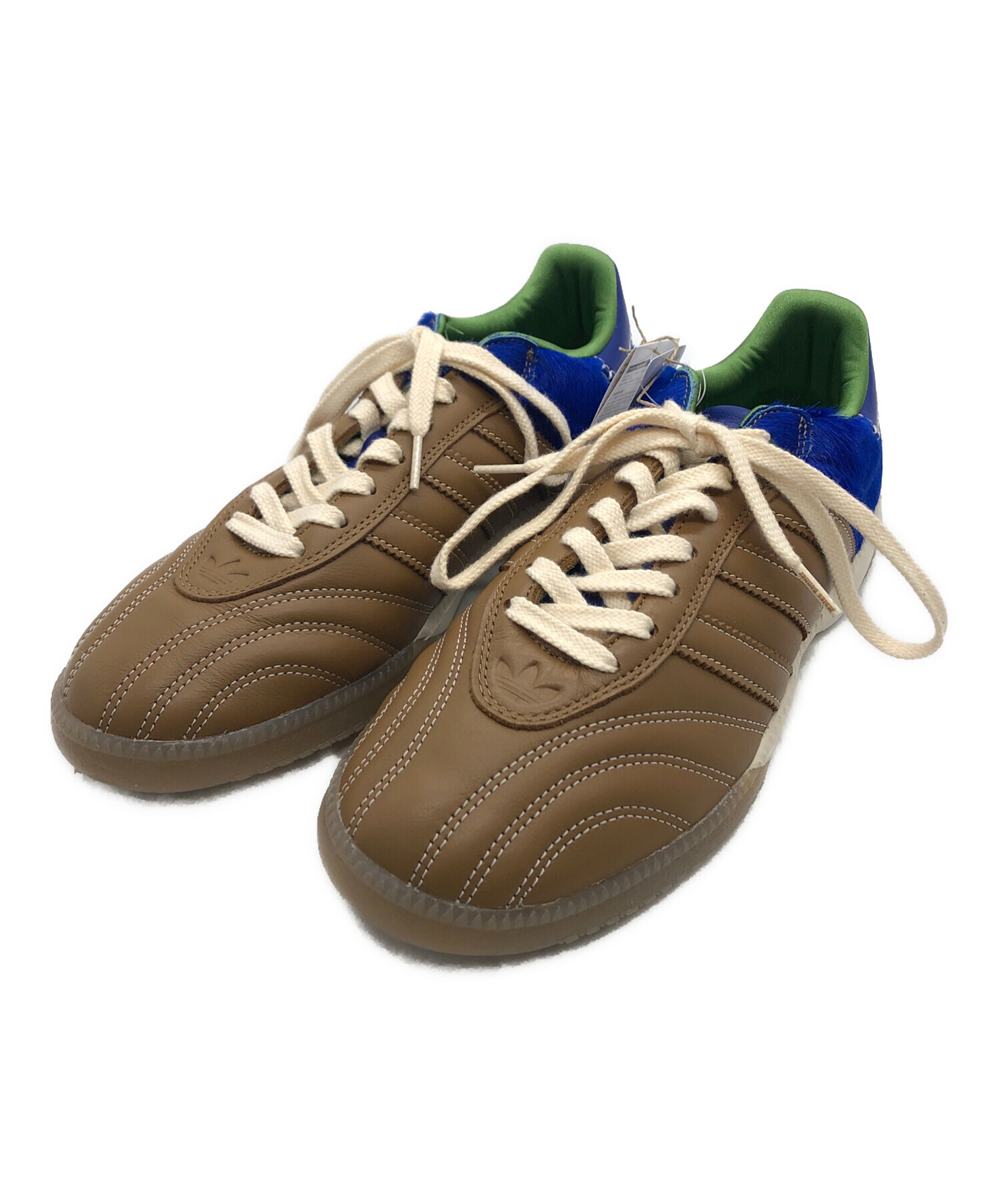 中古・古着通販】adidas (アディダス) レザースニーカー ブラウン 