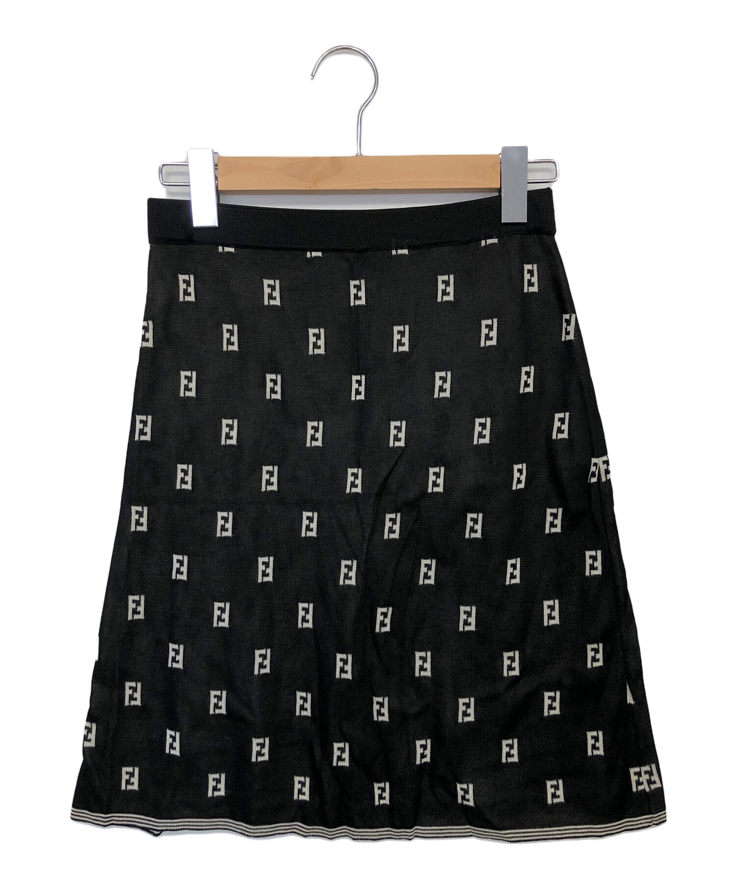 中古・古着通販】FENDI (フェンディ) スカート ブラック サイズ:M  