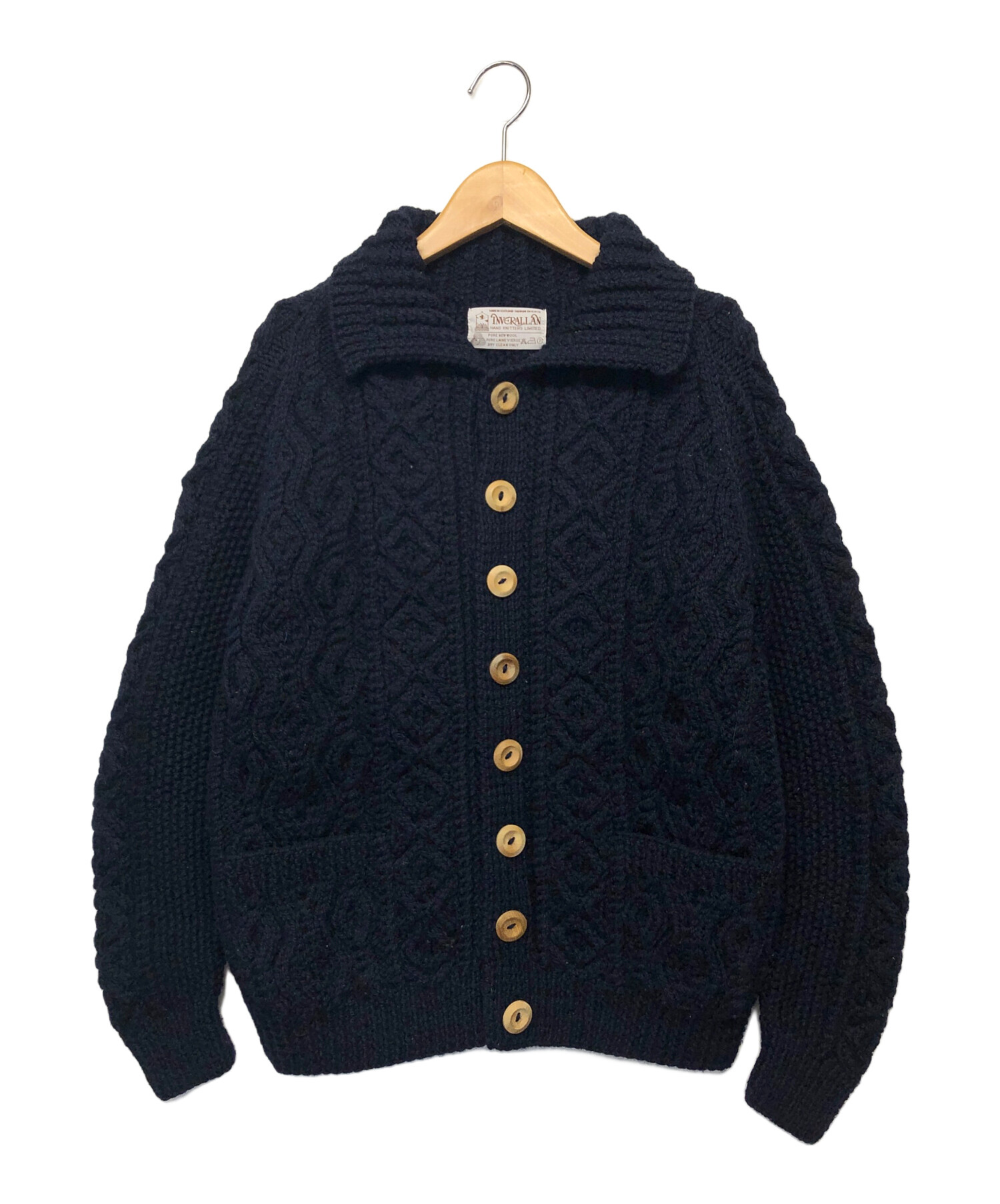 中古・古着通販】INVERALLAN (インバーアラン) カーディガン ネイビー  