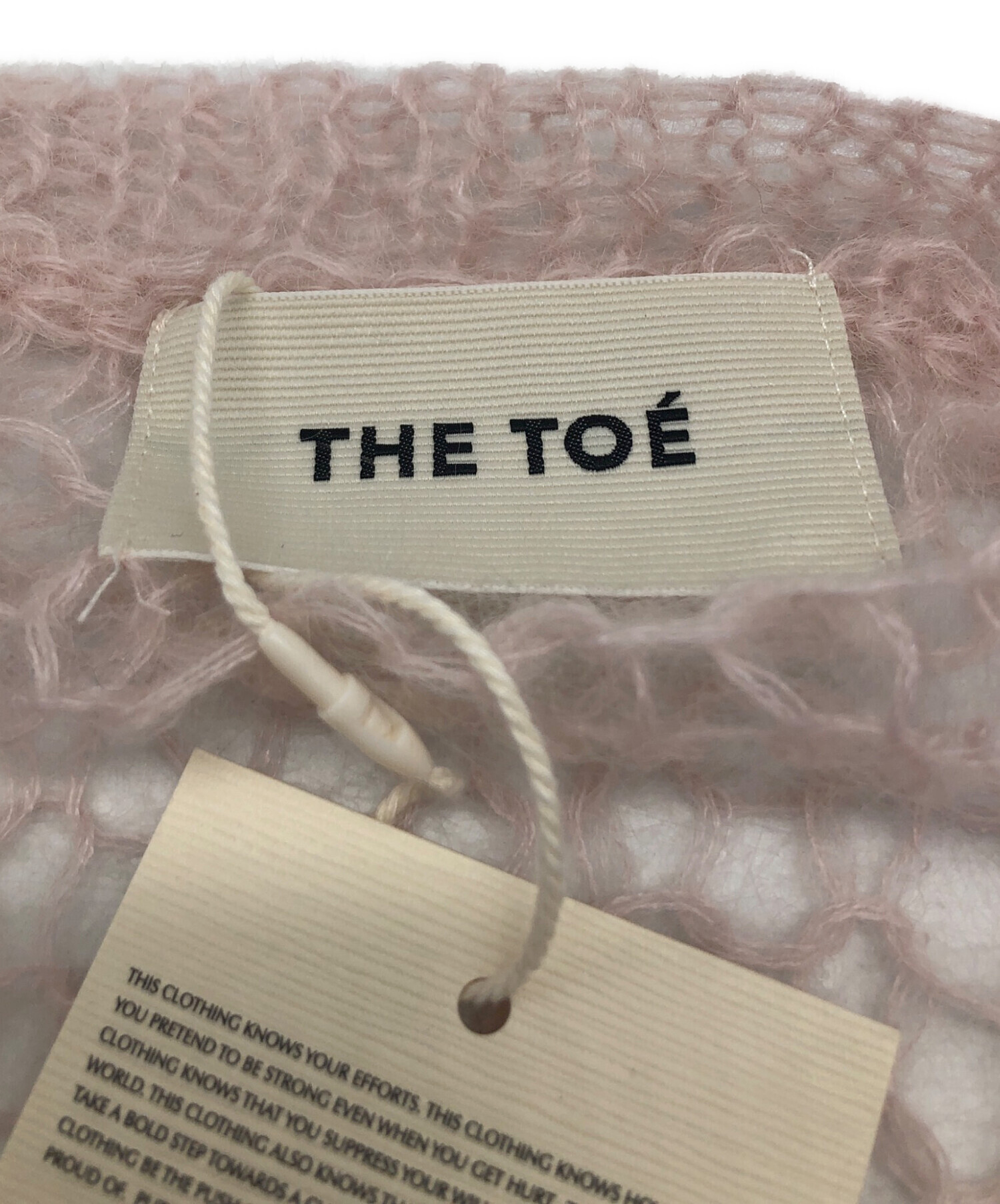 中古・古着通販】THE TOE (ザ トー) モヘヤカーディガン ピンク サイズ 