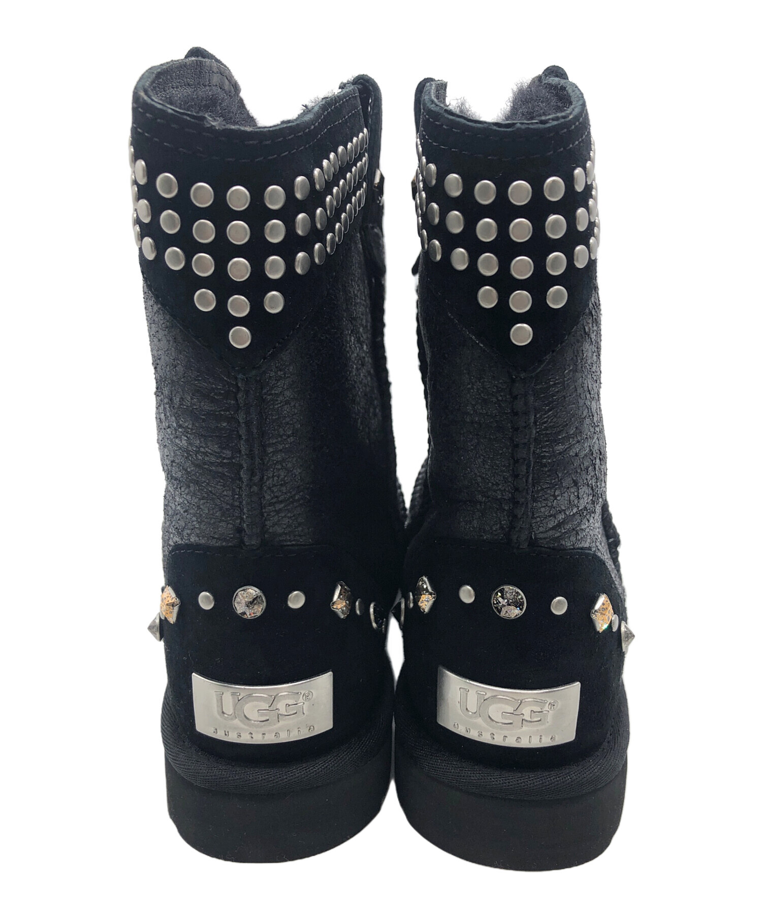 中古・古着通販】UGG (アグ) ムートンブーツ ブラック サイズ:24cm 未 