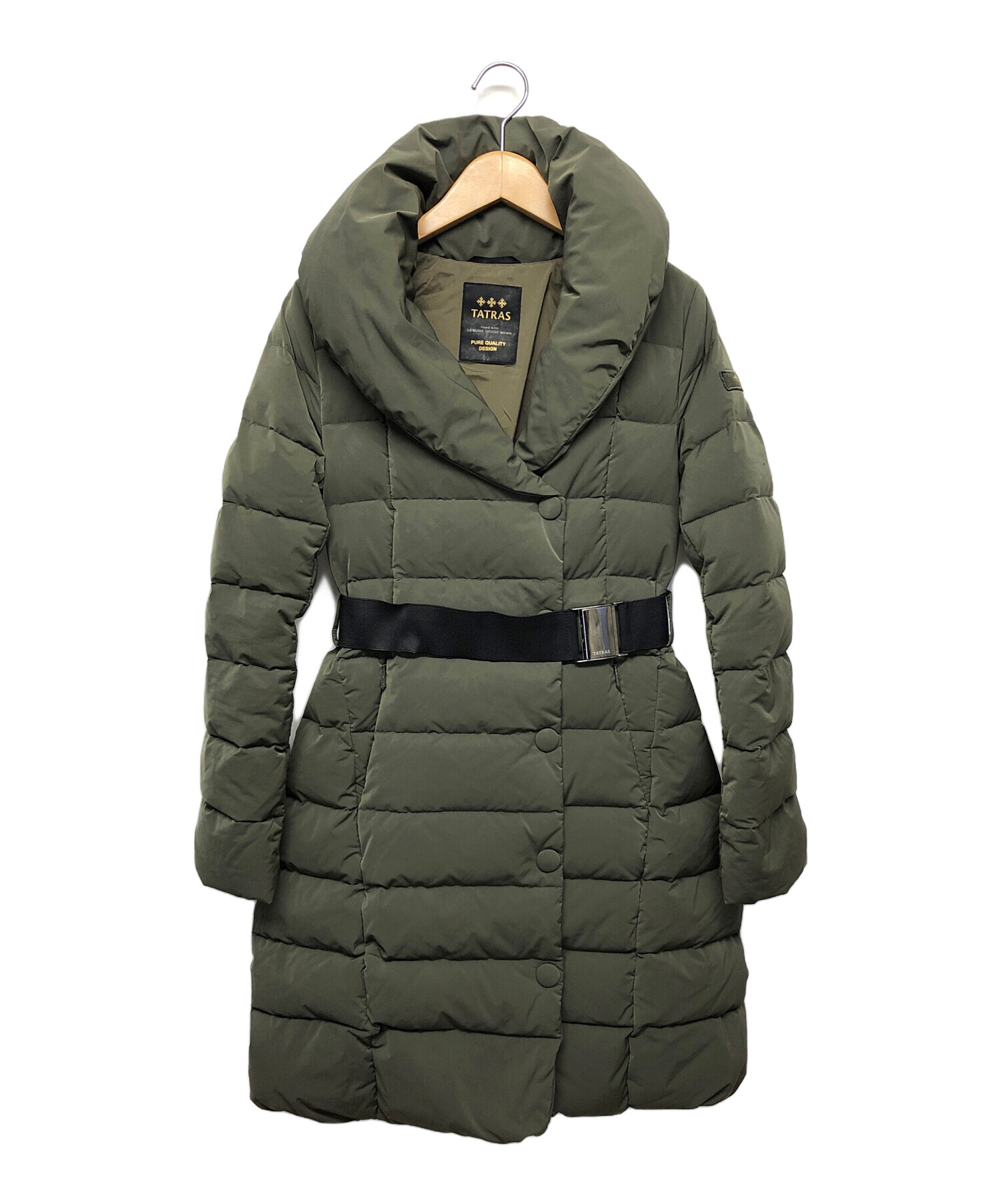 中古・古着通販】TATRAS (タトラス) ダウンコート グリーン サイズ:01 
