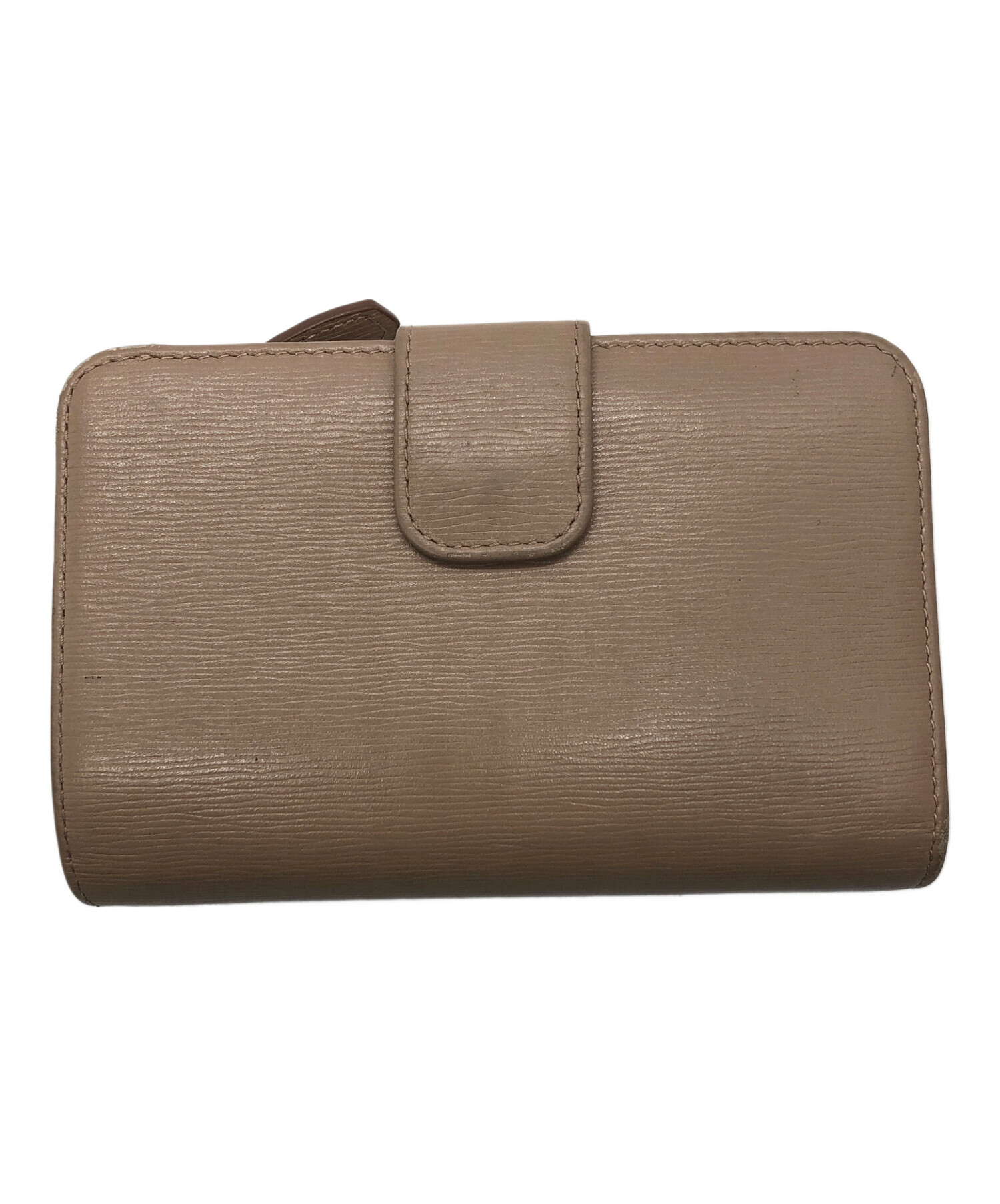 中古・古着通販】PRADA (プラダ) 2つ折り財布 ベージュ｜ブランド 
