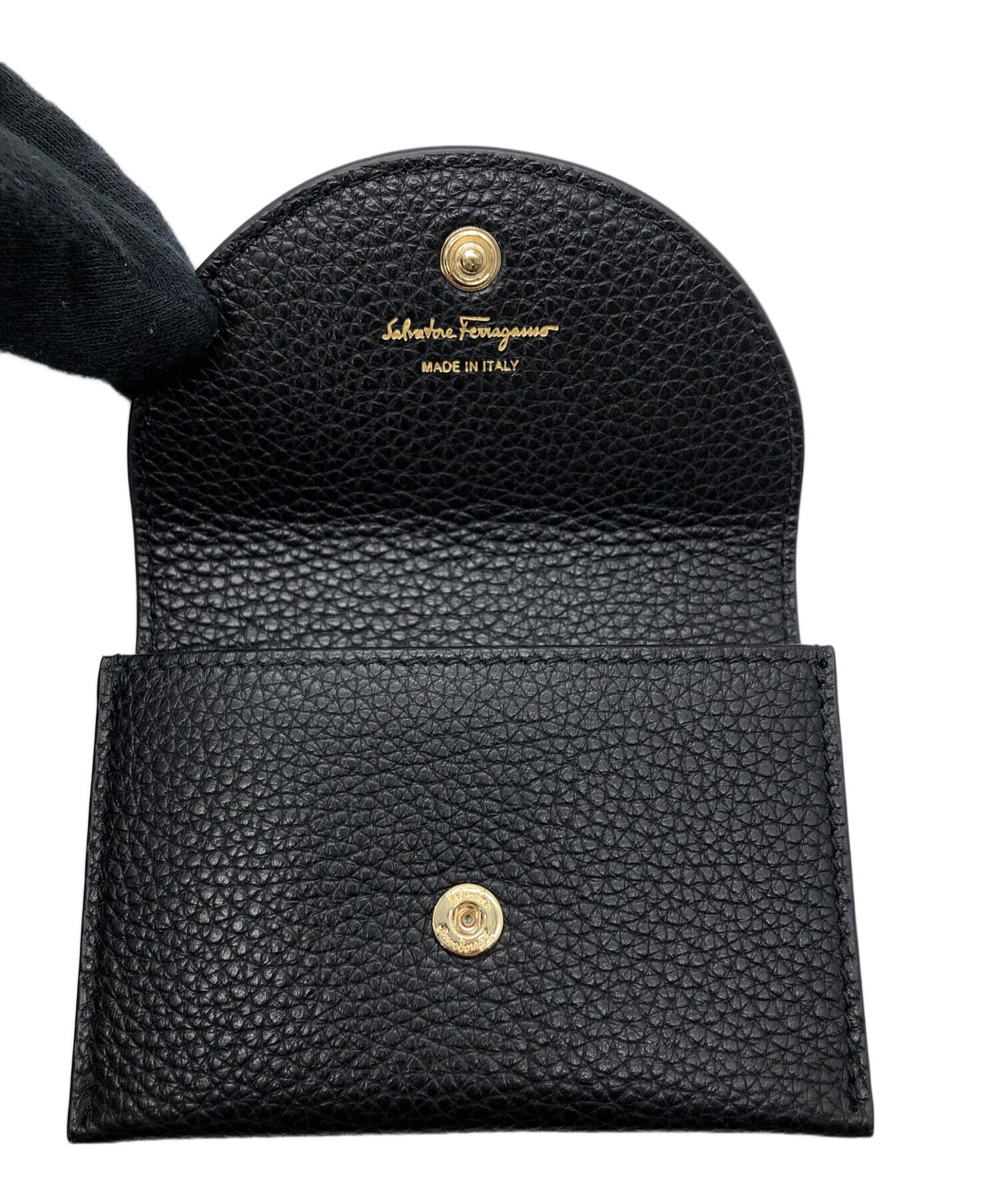 中古・古着通販】Ferragamo (フェラガモ) カードケース ブラック 