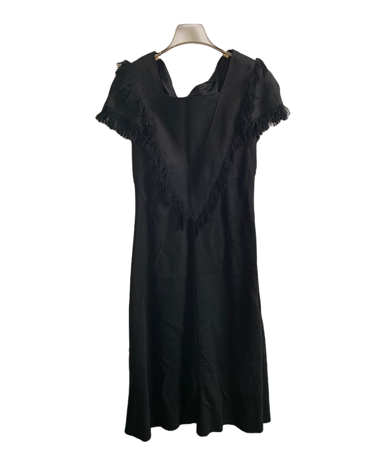 中古・古着通販】CYCLAS (シクラス) ノースリーブワンピース ブラック  