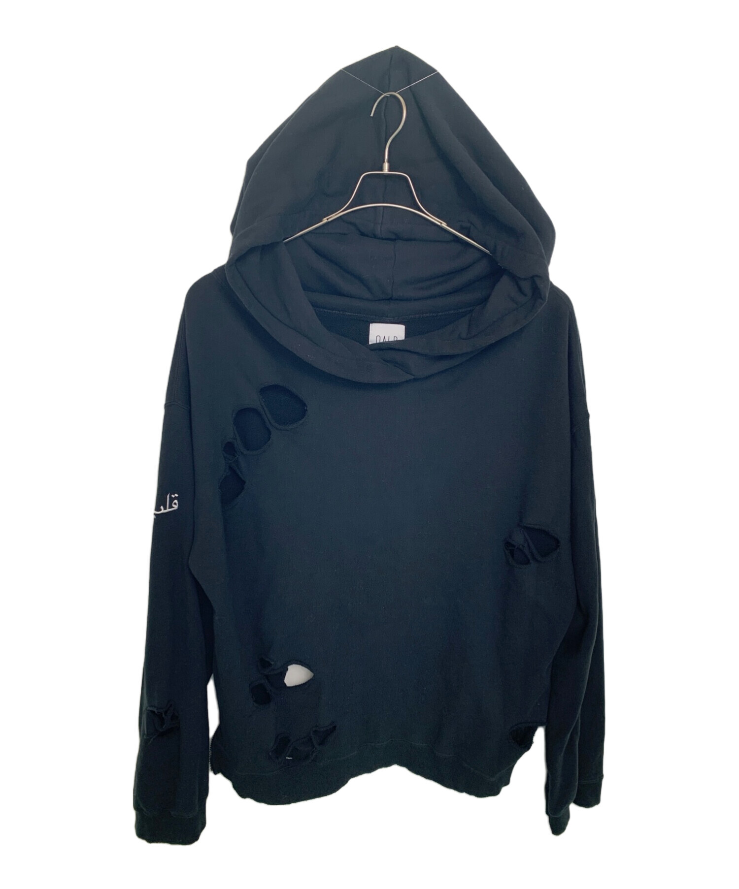 中古・古着通販】QALB (カルブ) QALB パーカー ブラック サイズ:Free 