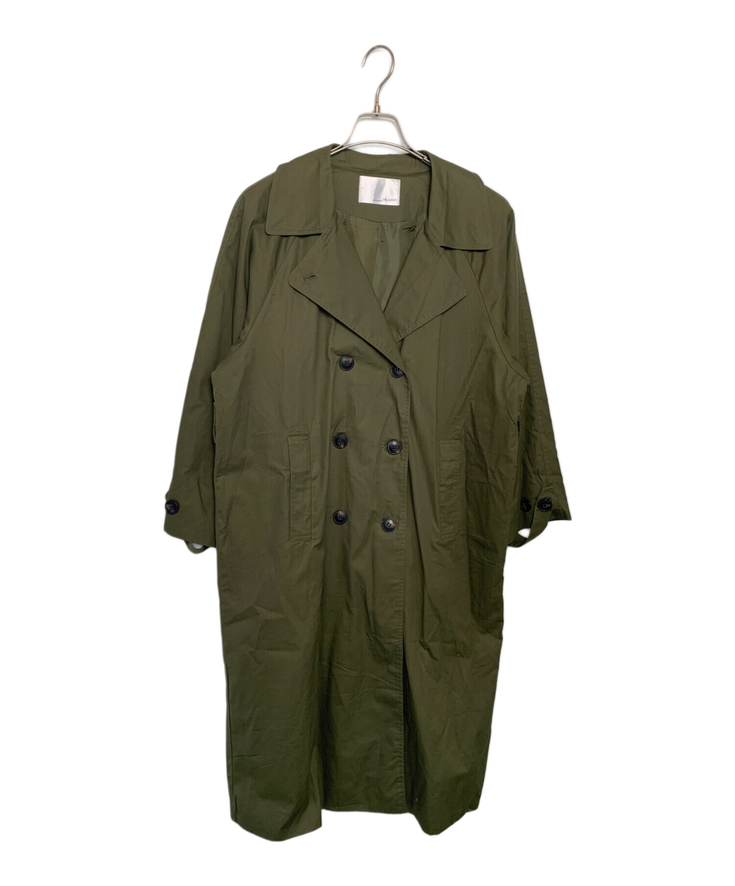 中古・古着通販】ok.soon (オクスン) ok.soon トレンチコート カーキ 