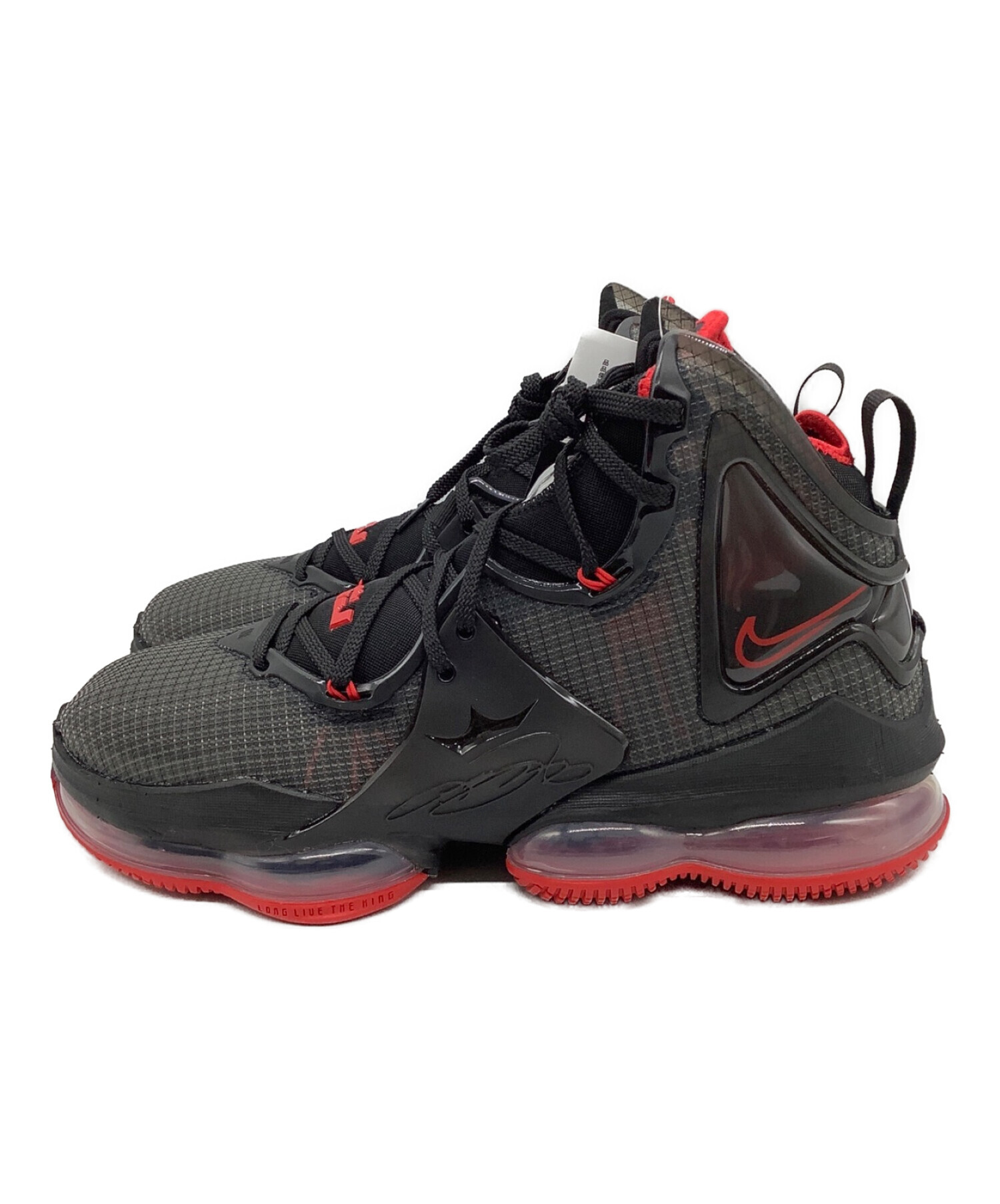 中古・古着通販】NIKE (ナイキ) レブロン 19 ブラック×レッド サイズ  