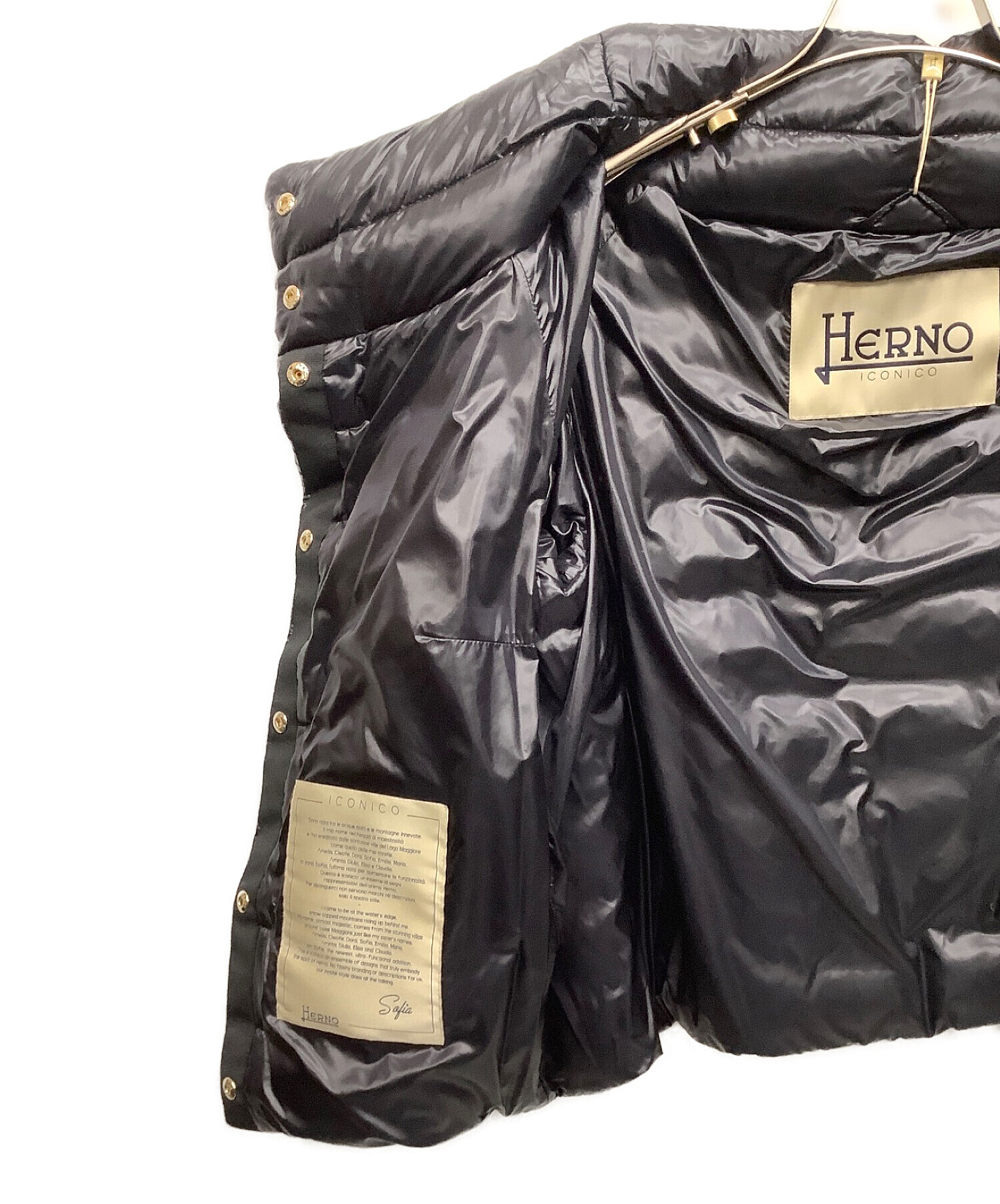HERNO ヘルノ　ダウンジャケット　サイズ42 ブラック