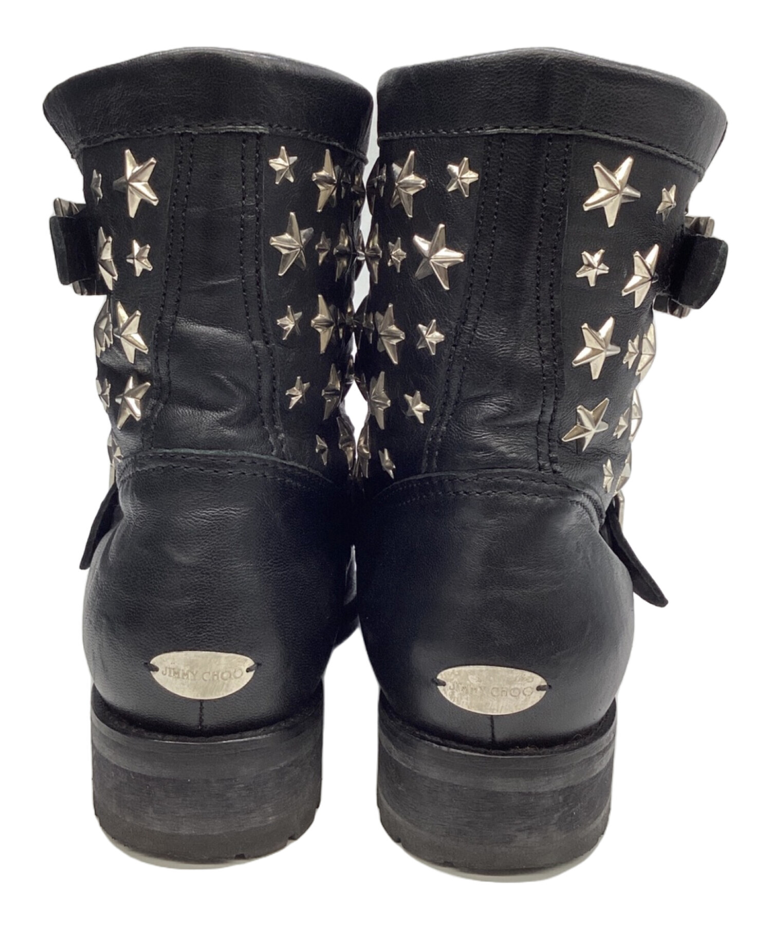 中古・古着通販】JIMMY CHOO (ジミーチュウ) スタースタッズバイカー 