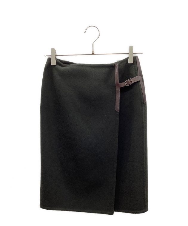 中古・古着通販】HERMES (エルメス) カシミヤスカート グリーン サイズ 