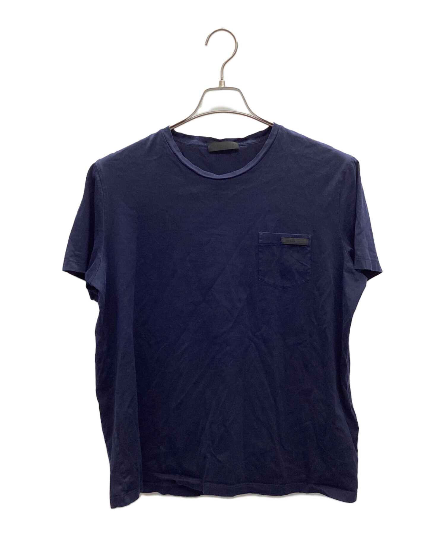 中古・古着通販】PRADA (プラダ) ポケットTシャツ ネイビー サイズ:XL 