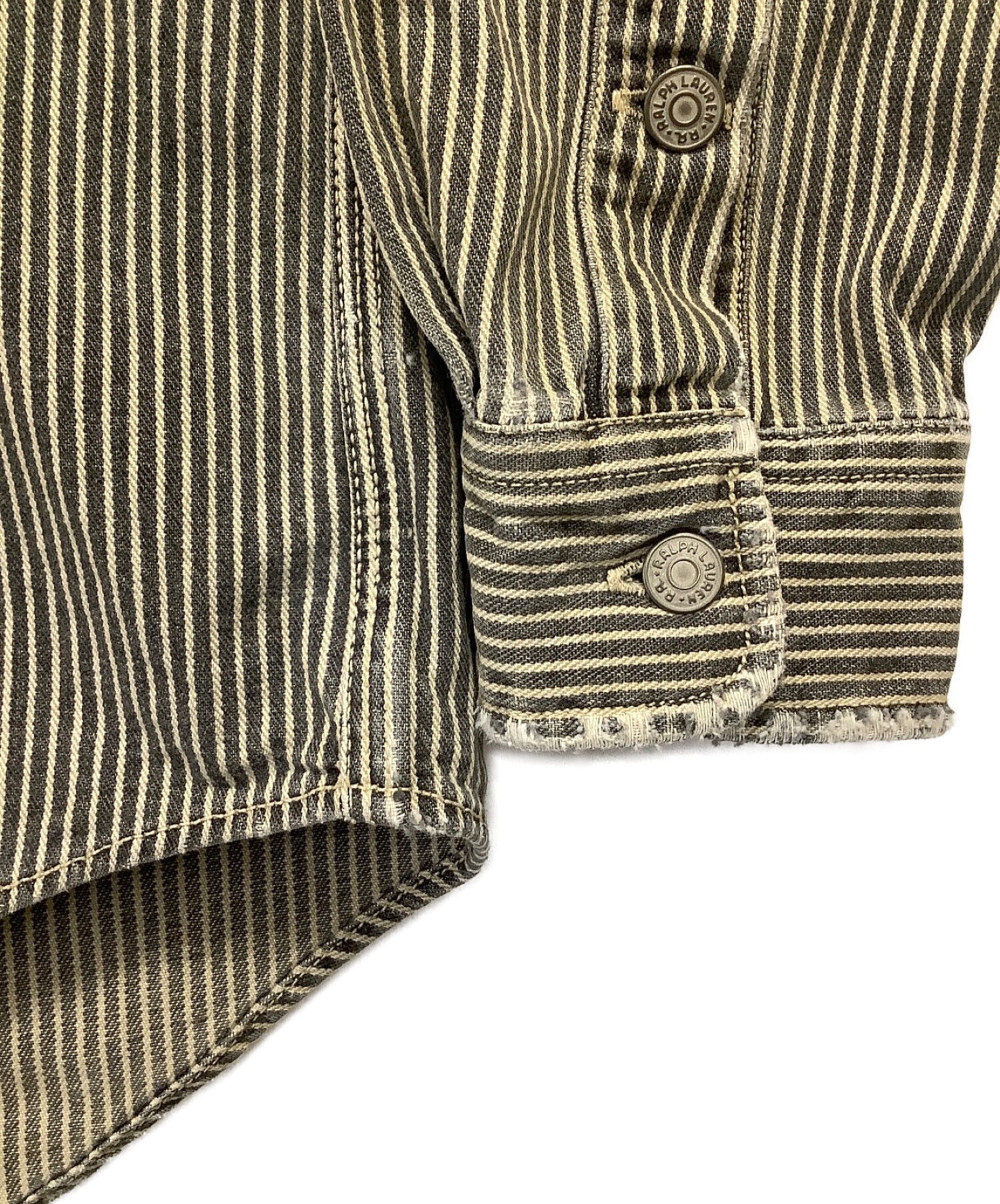 中古・古着通販】RRL (ダブルアールエル) ヒッコリーストライプワーク 