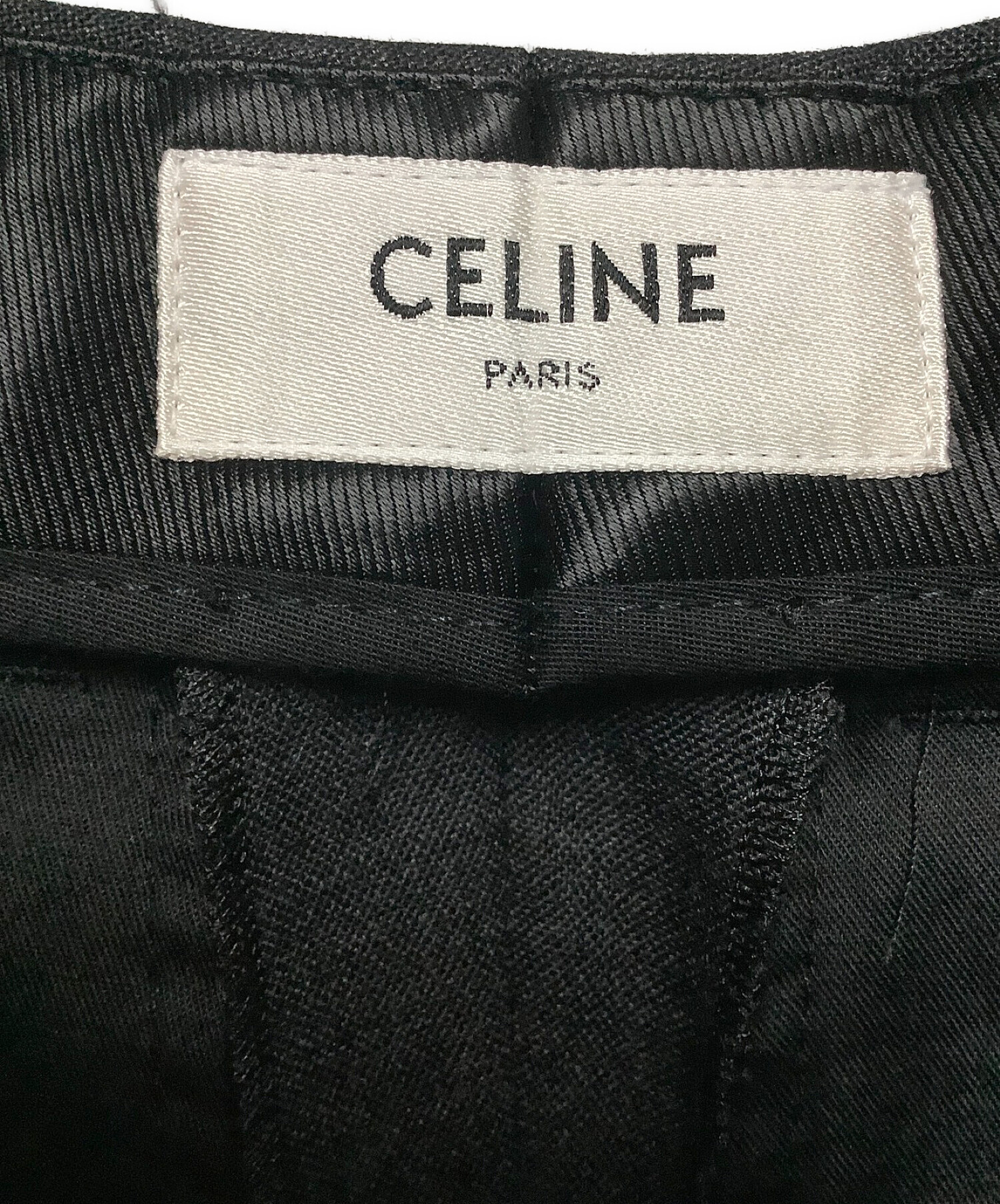 CELINE (セリーヌ) スケートパンツ ブラック サイズ:34